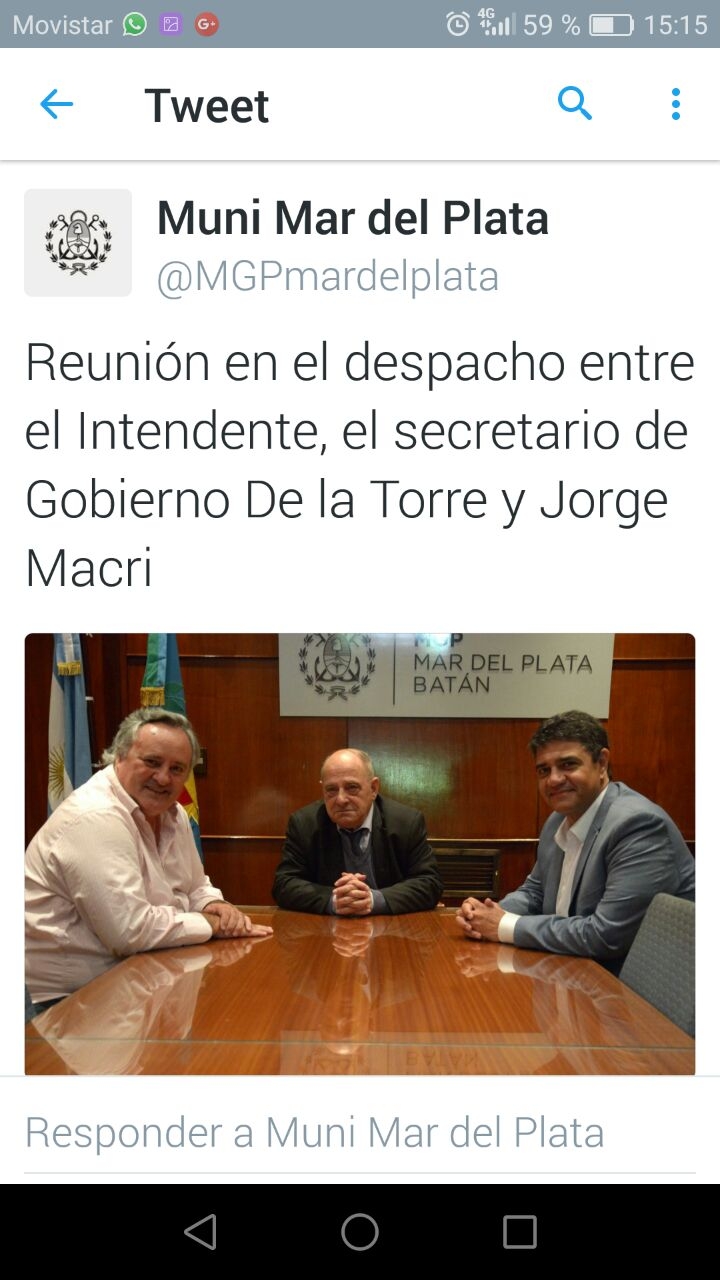 De ministro a secretario de Gobierno. El twitter de la comuna cambió a Alejandro Vicente por Joaquín De la Torre.