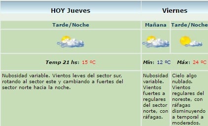 servicio meteo 26