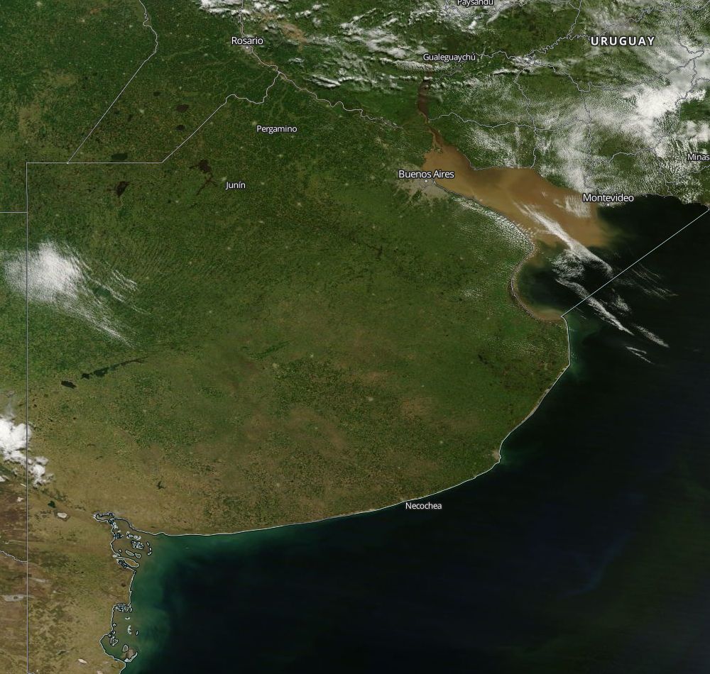 La Provincia de Buenos Aires, desde la Estación Espacial.
