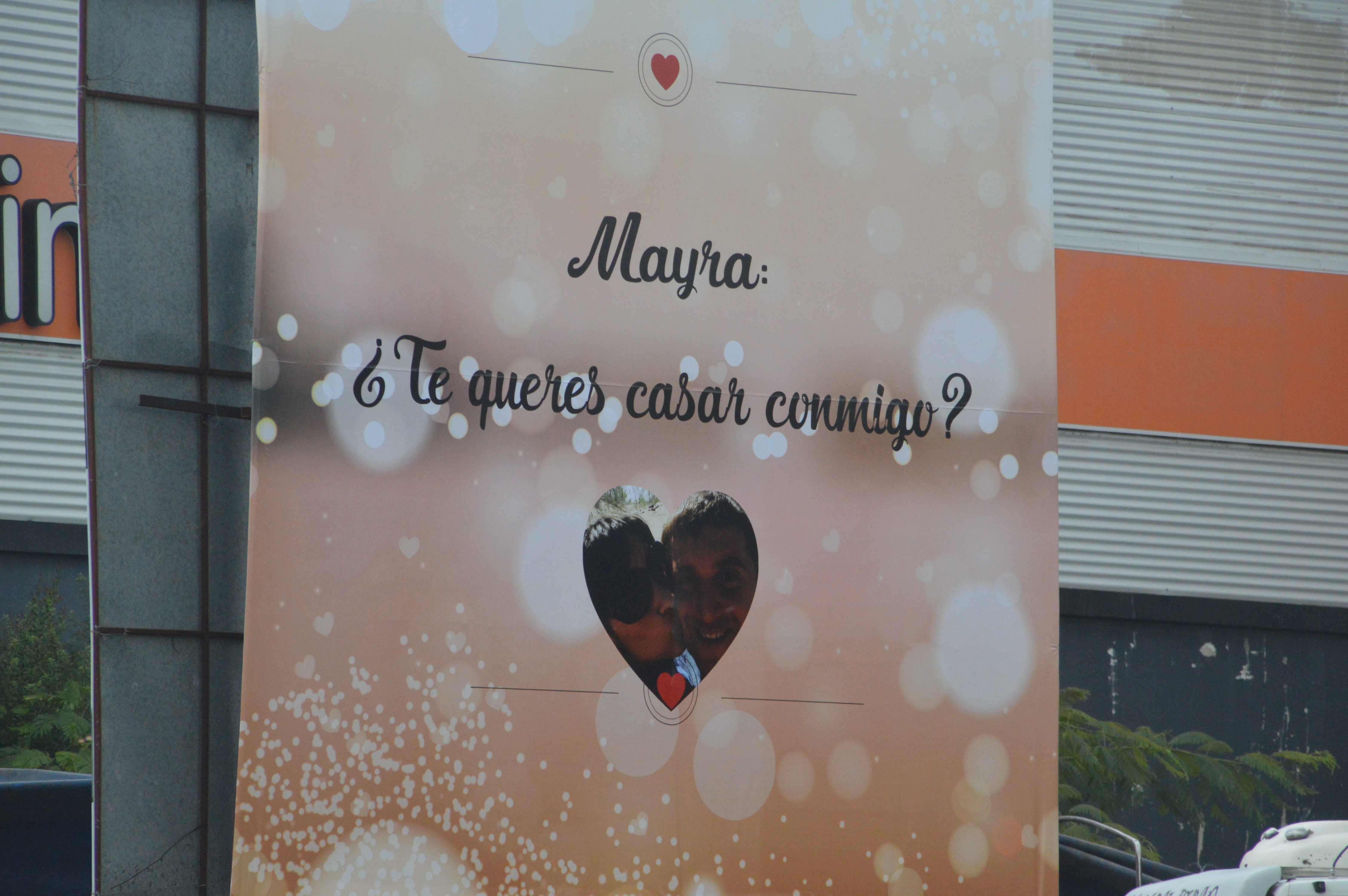 Y Mayra finalmente dijo que sí, aceptando el casamiento propuesto en forma más que pública...