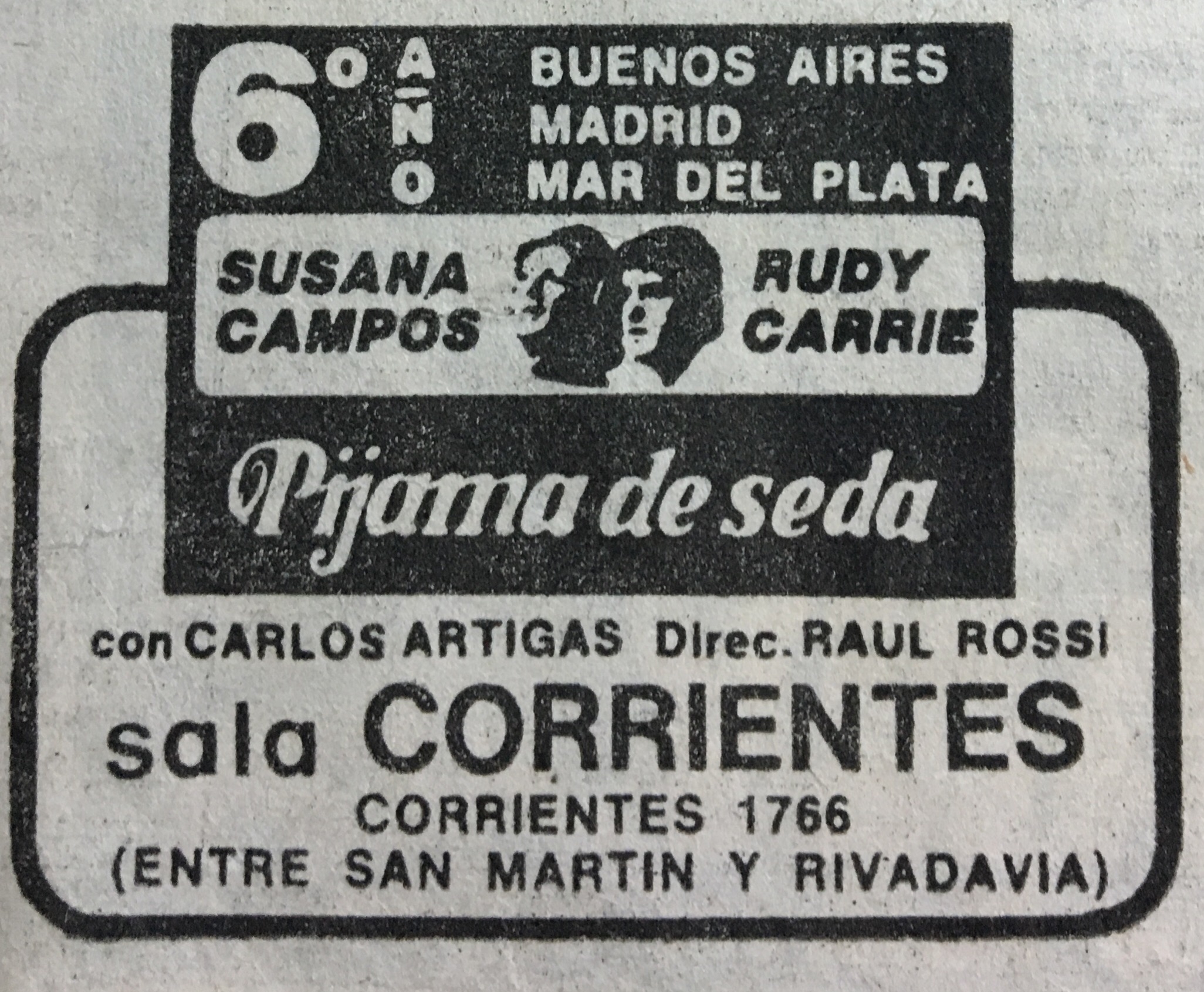 La primera obra producida por Rottemberg en Mar del Plata fue "Pijama de Seda". Este verano el productor cumplirá 40 temporadas consecutivas en la ciudad.