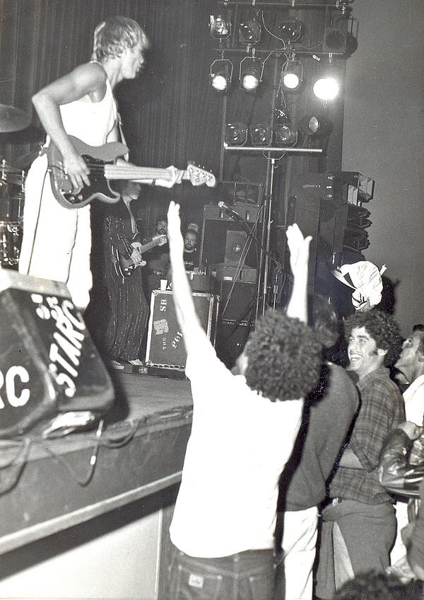 The Police en el Roxy el 16 de diciembre de 1980. Actuaron para escaso público. 