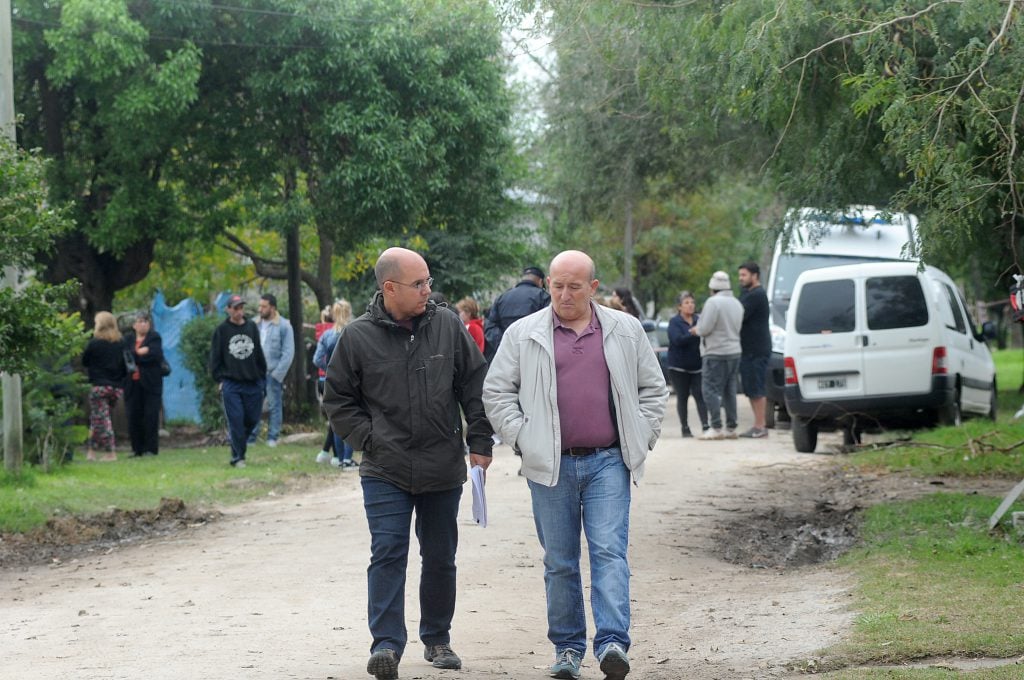 El fiscal Pellegrinelli poco después de dejar la "Casa del Terror".