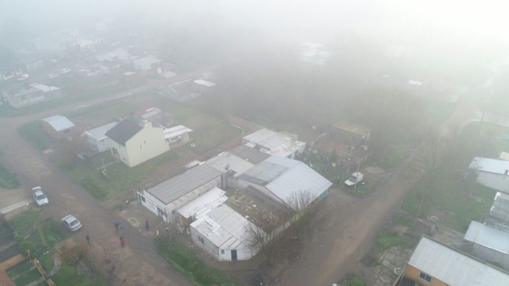 La zona donde vivía Minnicelli vista desde el dron de Pablo Funes.