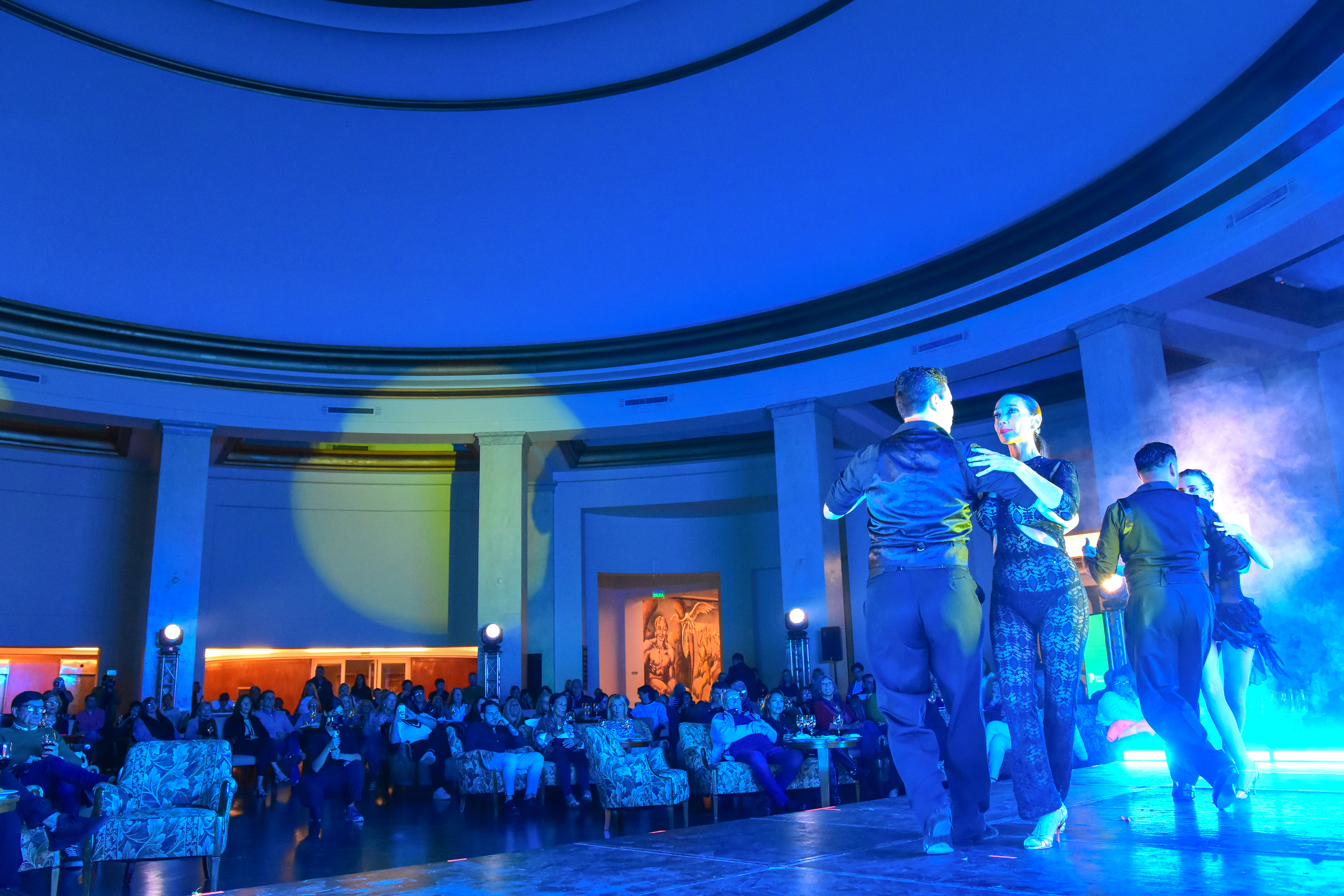 Uno de los cuadros más sensuales de la noche.