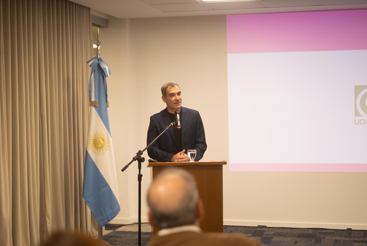 El intendente Agustín Neme. 