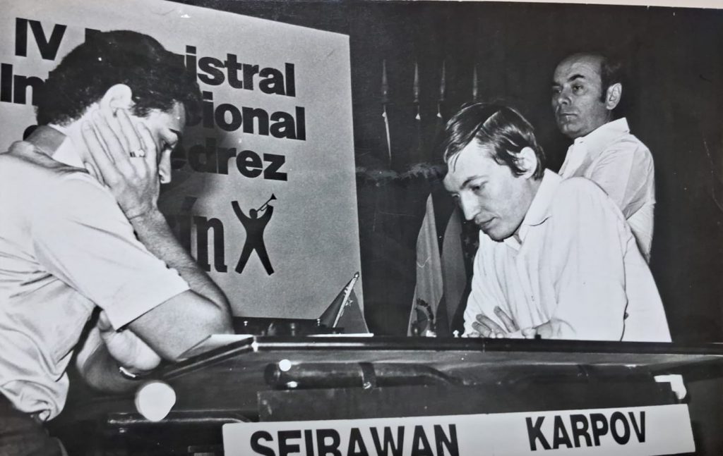 Anatoly Karpov jugó en Mar del Plata siendo vigente campeón del mundo.