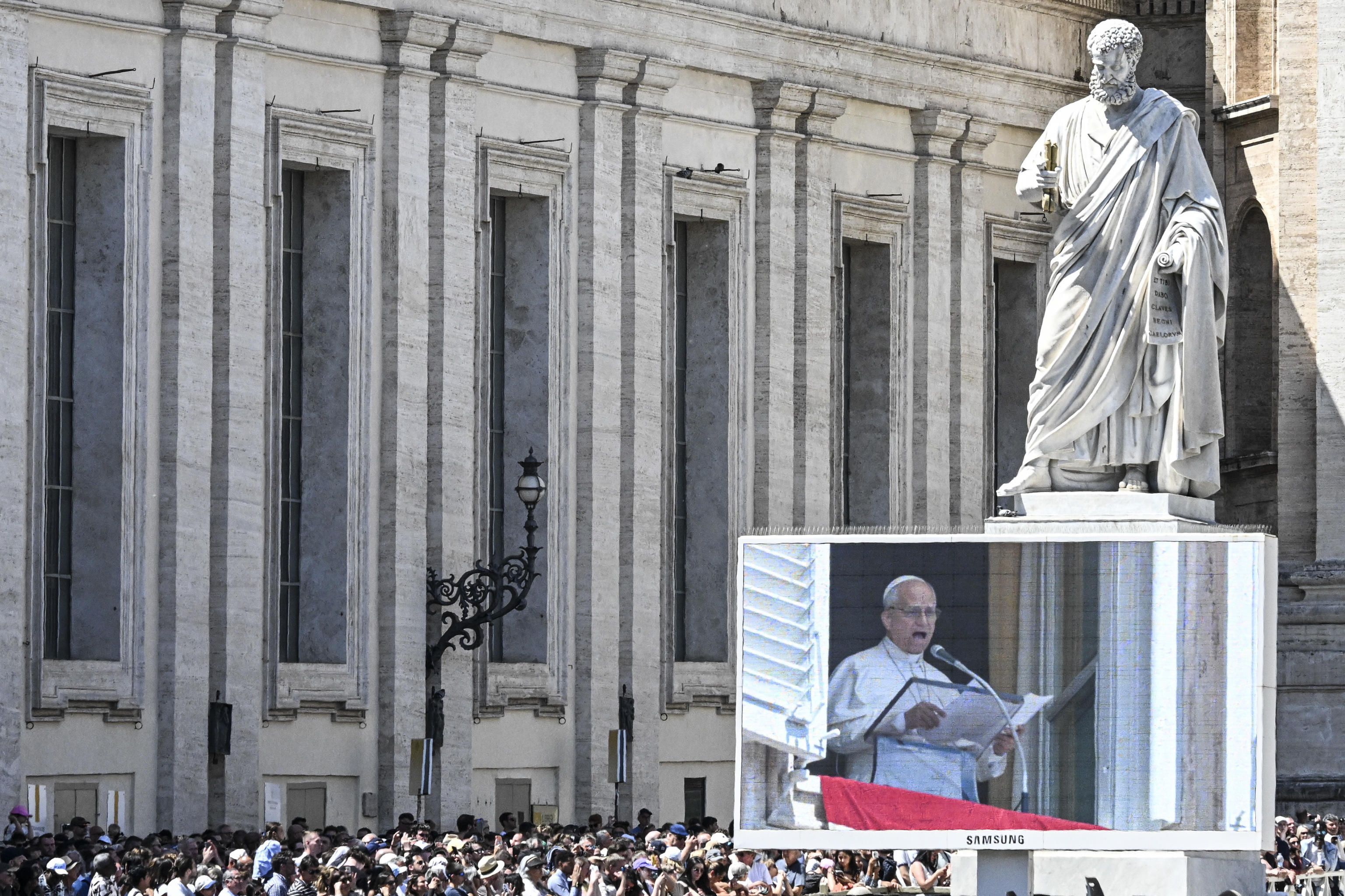 Pope Leo XIV leads Regina Caeli prayer in Saint Peter's Square