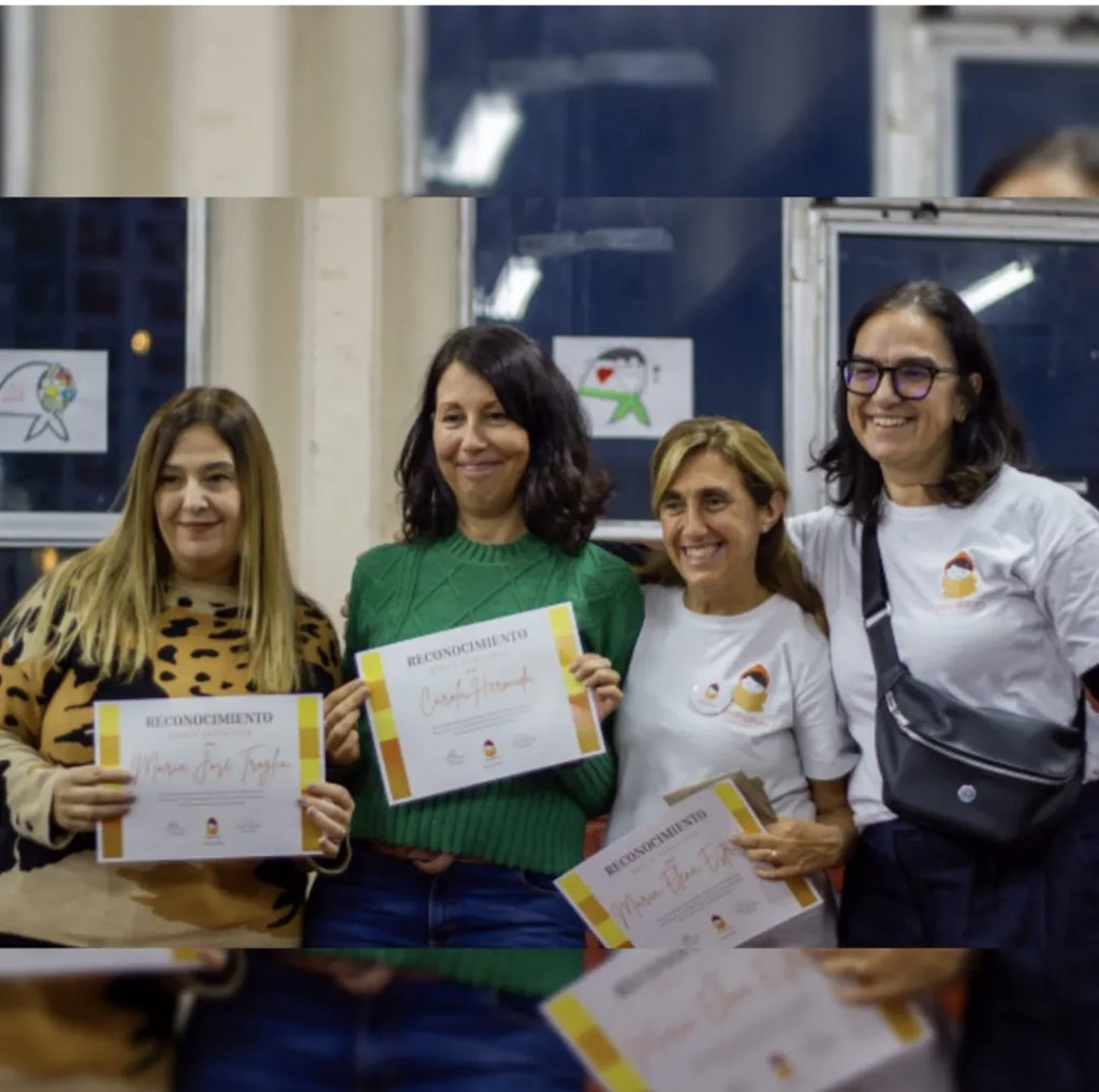 Elena Stapich, Mila Cañón, Carola Hermida, María José Troglia y María Elena Estruch.