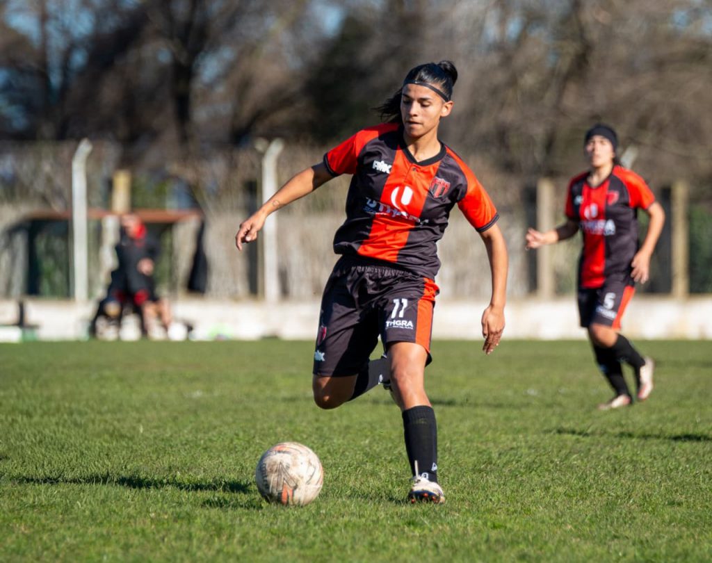 Priscila Medina tuvo una gran actuación en la goleada de San Lorenzo sobre Quilmes. Foto Cintia Martínez.