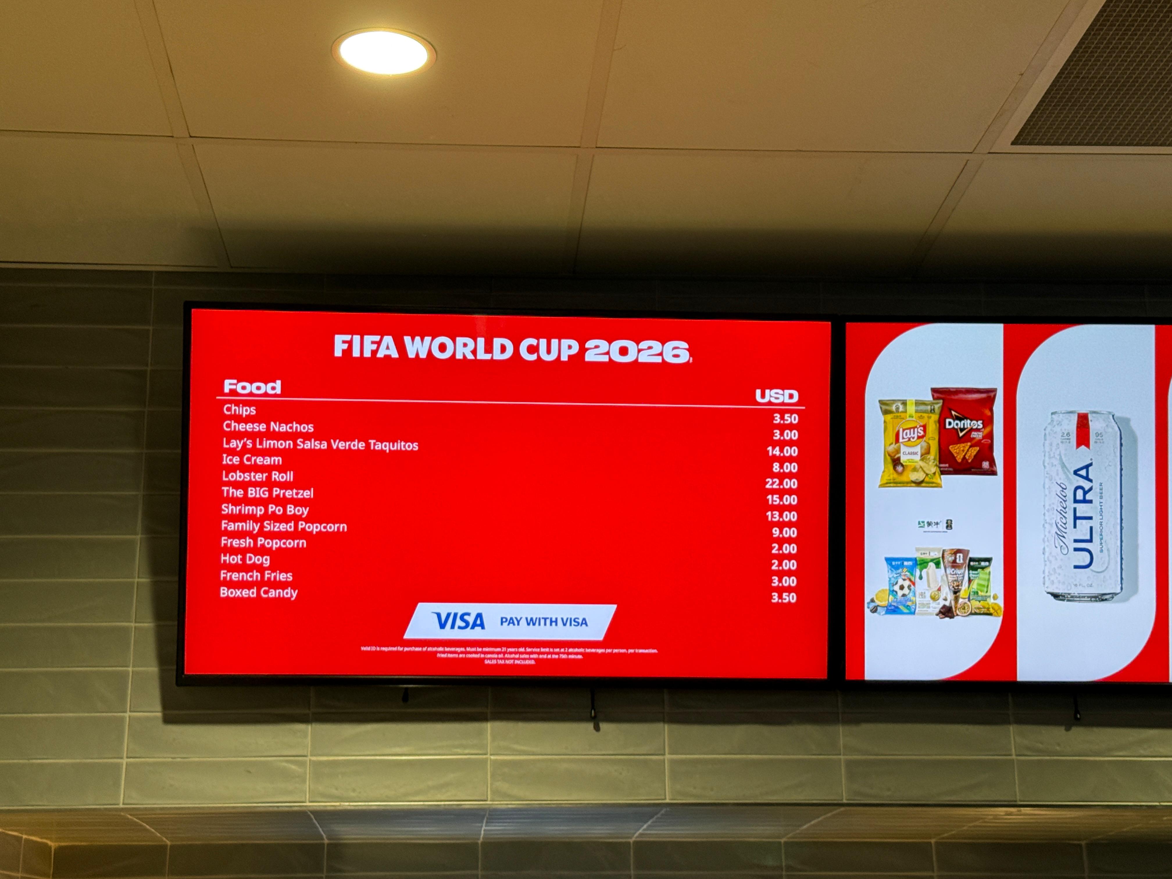 "Hot dog" a 2 dólares, cómo el estadio de Atlanta se negó a los altos precios del Mundial