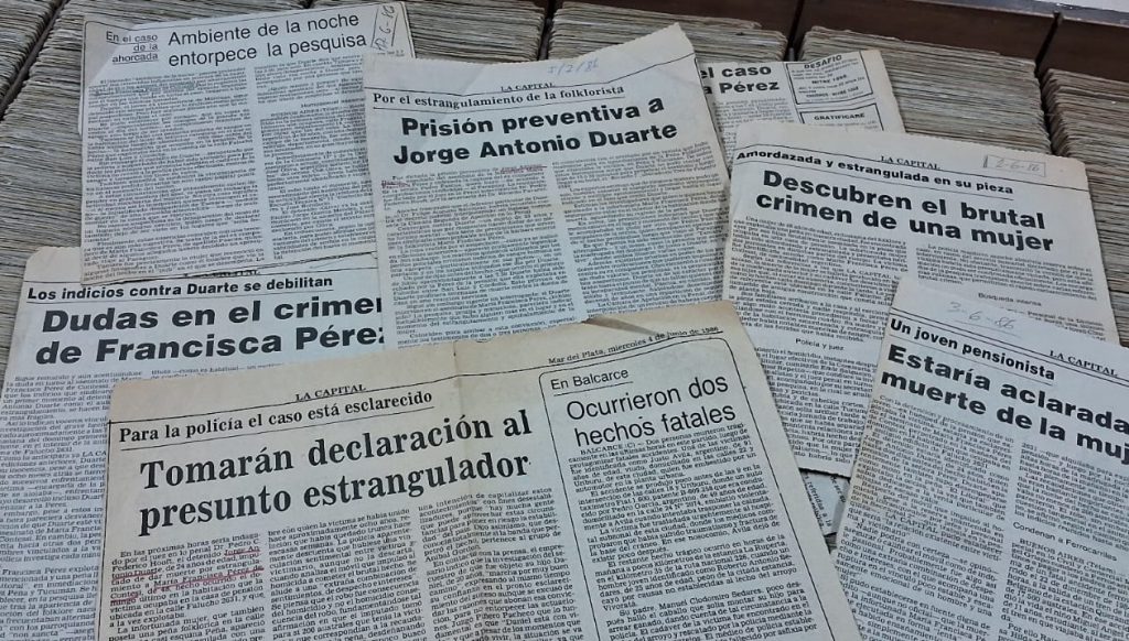 Publicaciones del diario LA CAPITAL en 1986.