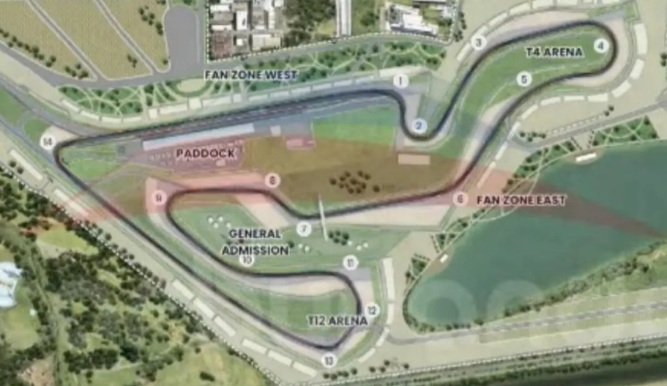Trazado para el MotoGP, que regresará al país para la temporada 2027.