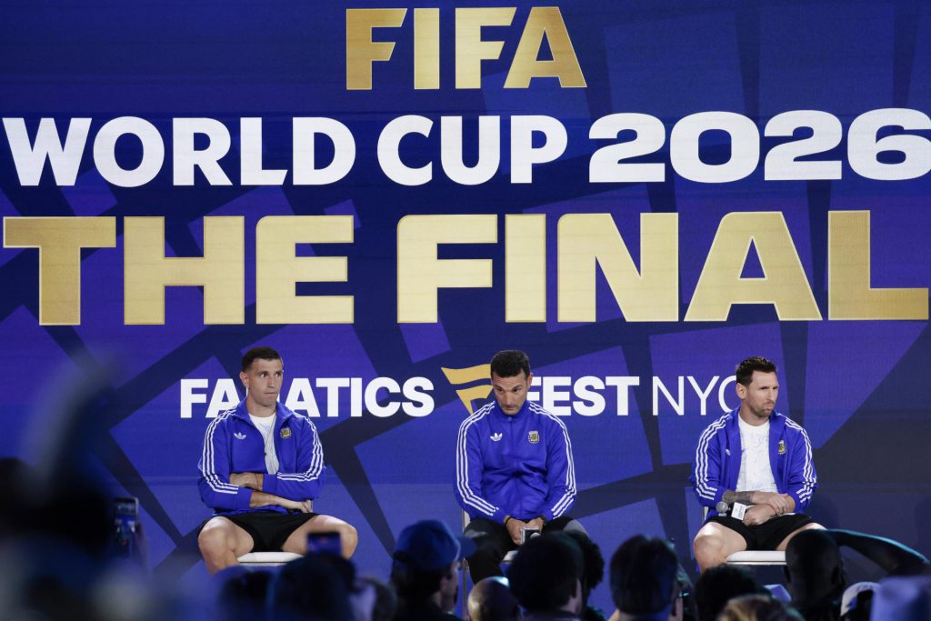 Rueda de prensa de la selección de Argentina