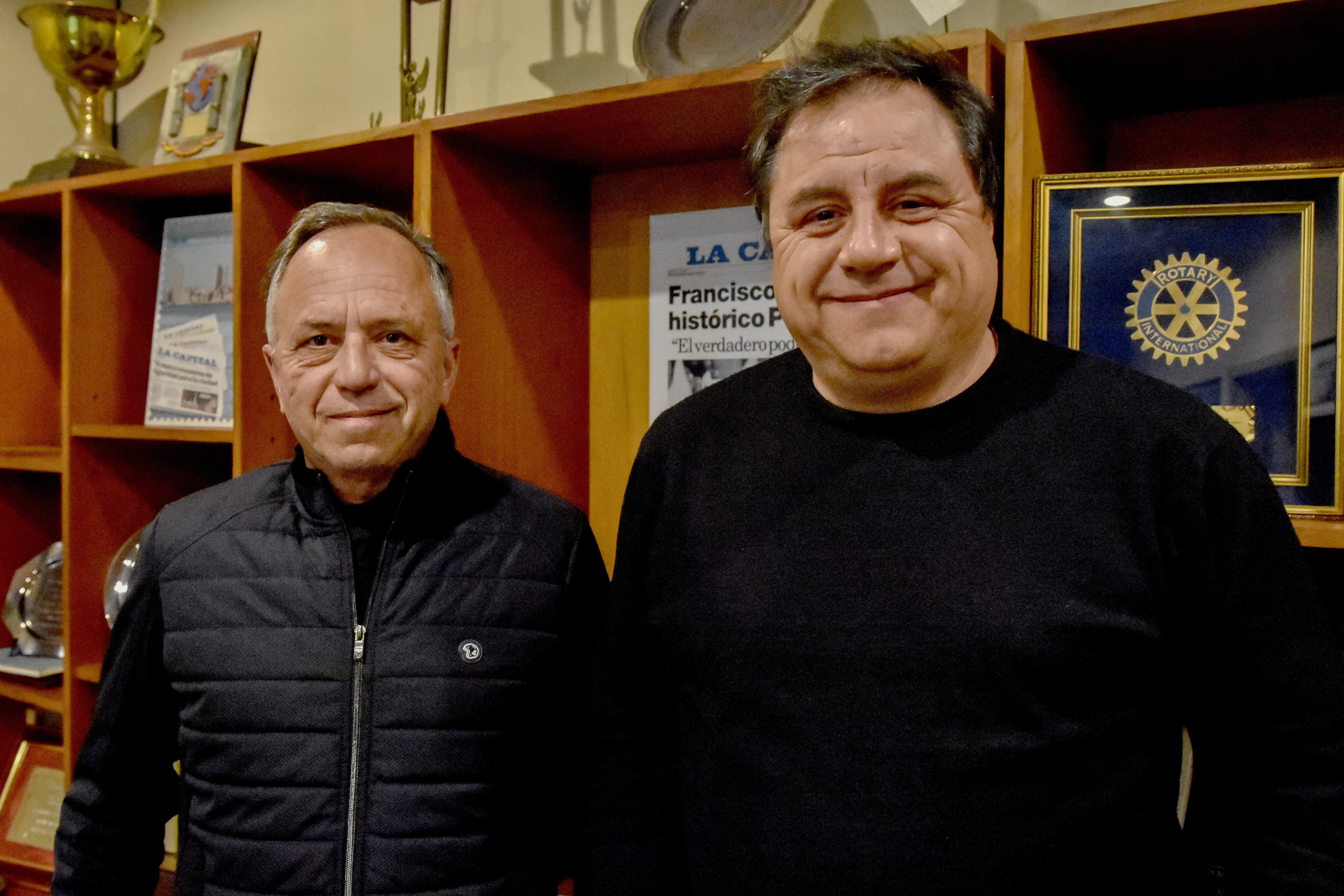 El ingeniero Marcelo Torres y Rodolfo Iriart.