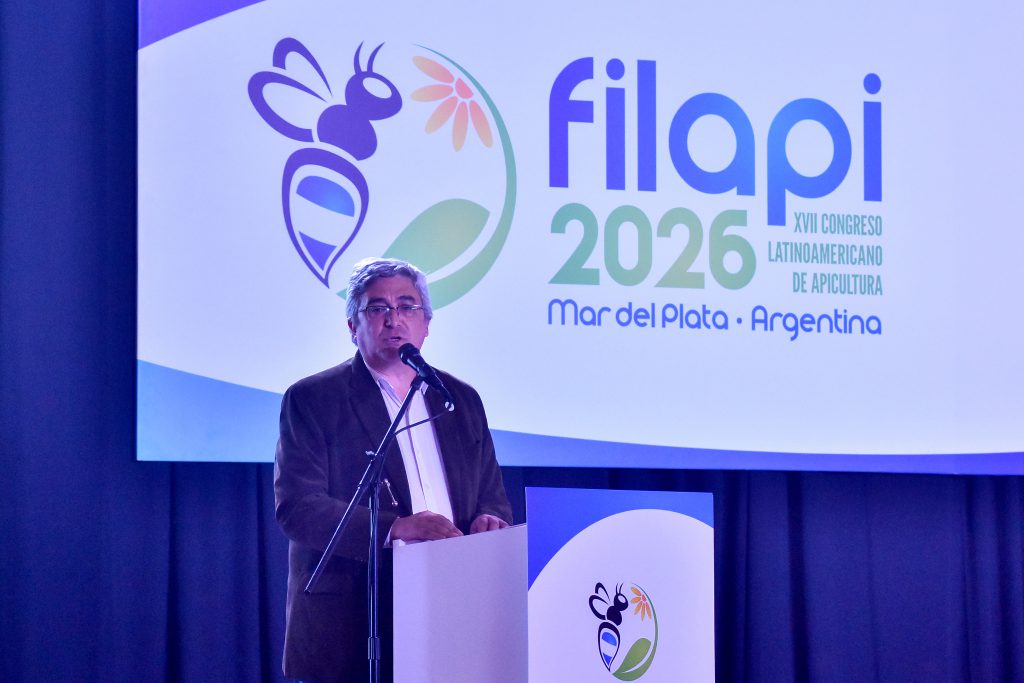 El ministro de Desarrollo Agrario Javier Rodríguez, durante la apertura. 
