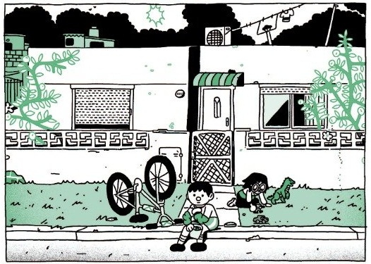Una viñeta de Un rato lejos, de Juan Pez.
