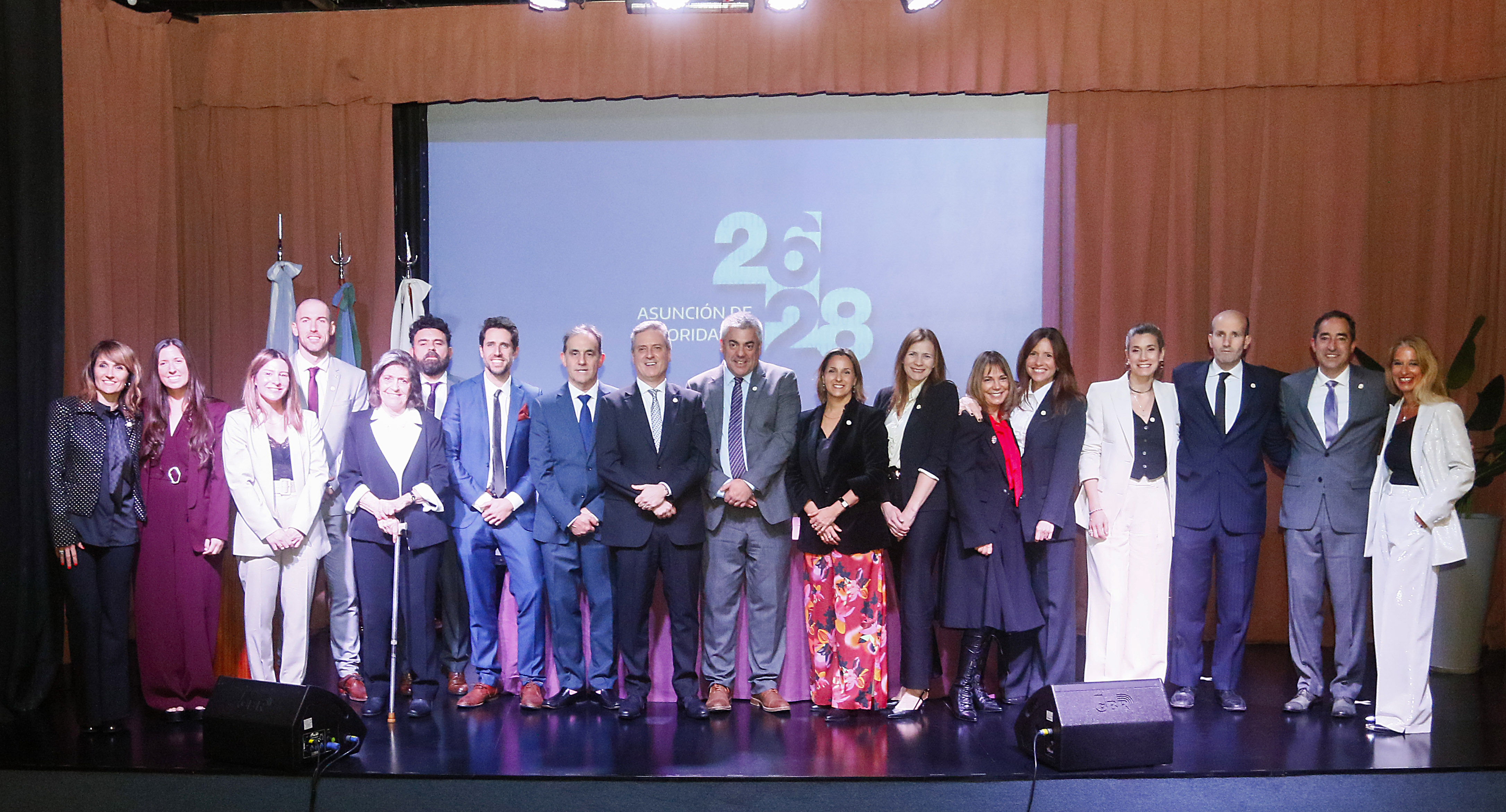 La Junta Ejecutiva de la Delegación Mar del Plata del Colegio de Escribanos en el período 2026-2028.