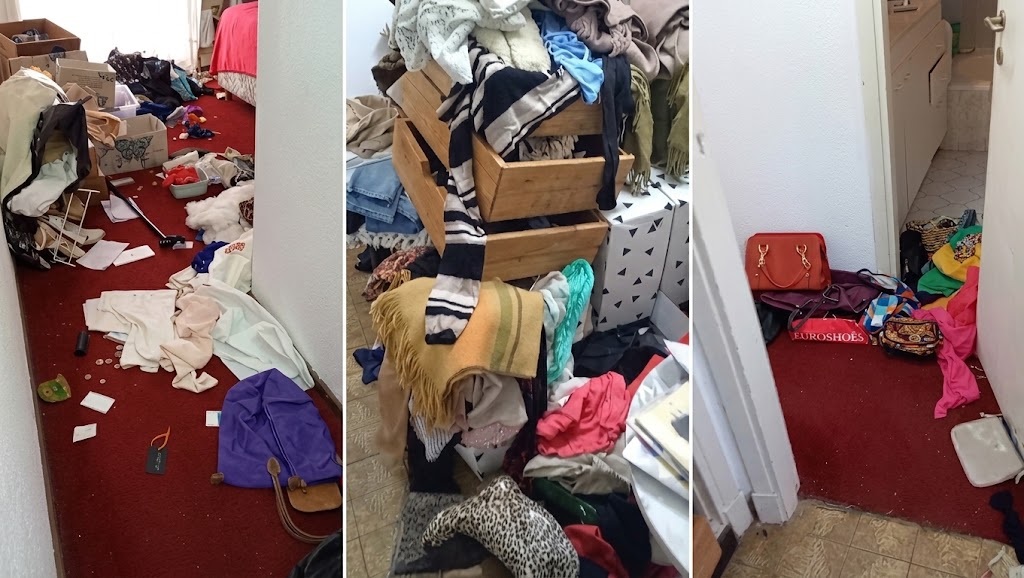 Así quedó la vivienda luego del robo.