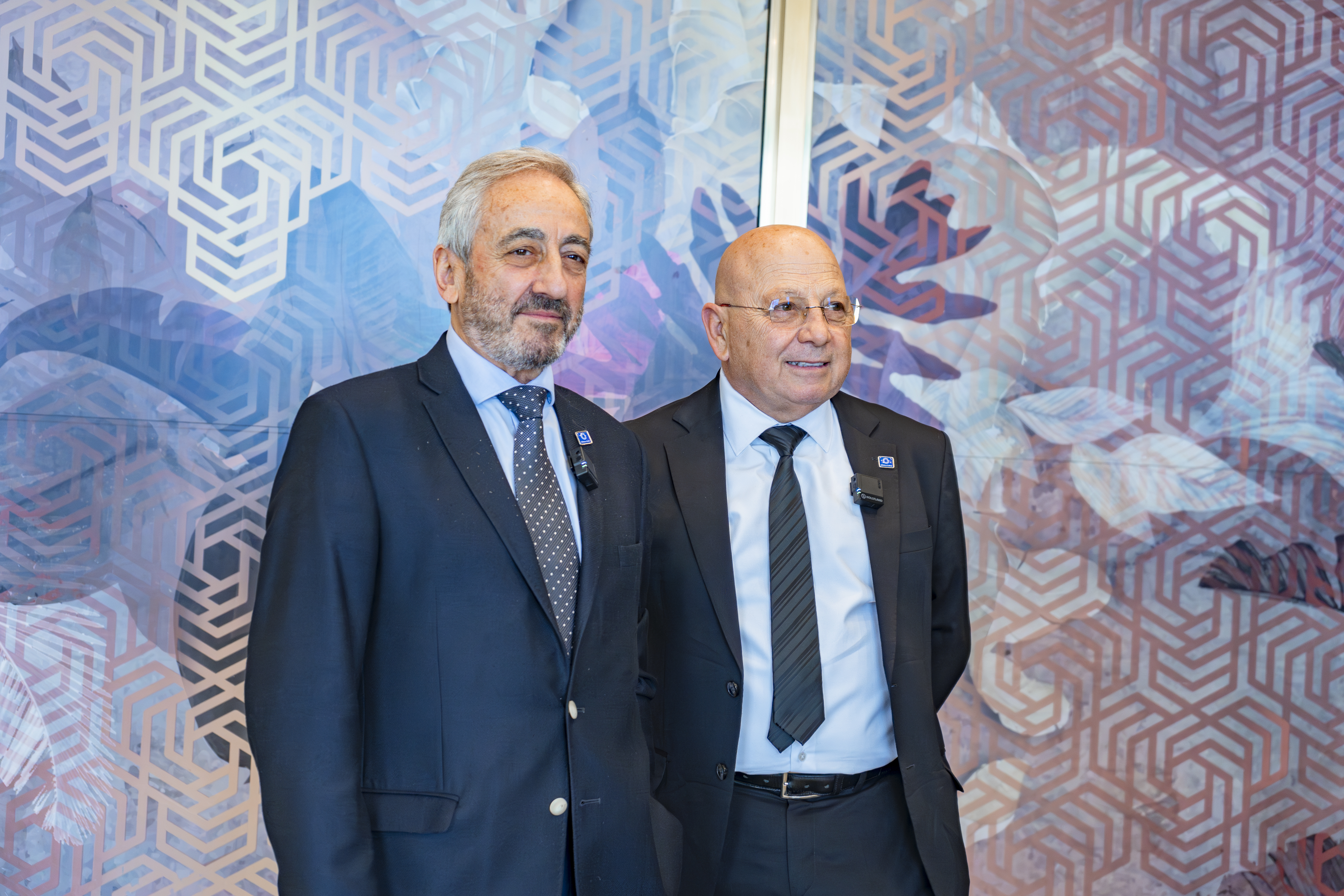 Dr. Miguel Angel García, vicepresidente, y Dr. Juan Carlos Staltari, presidente de Directorio de Clínica Colón.