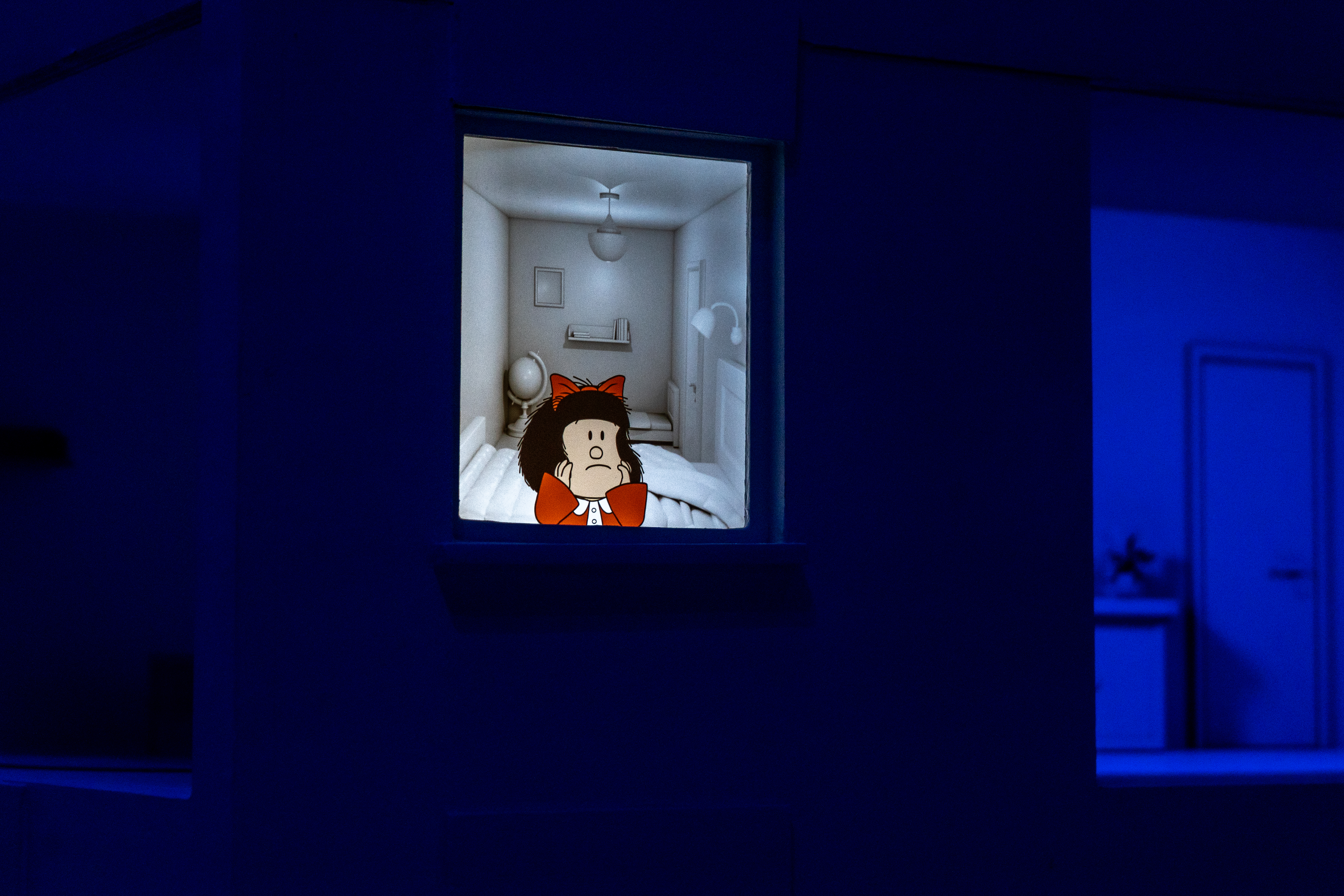 Mafalda cambia el papel por la realidad virtual y vuelve a encontrarse con su público. Foto: EFE | Víctor Fernández.