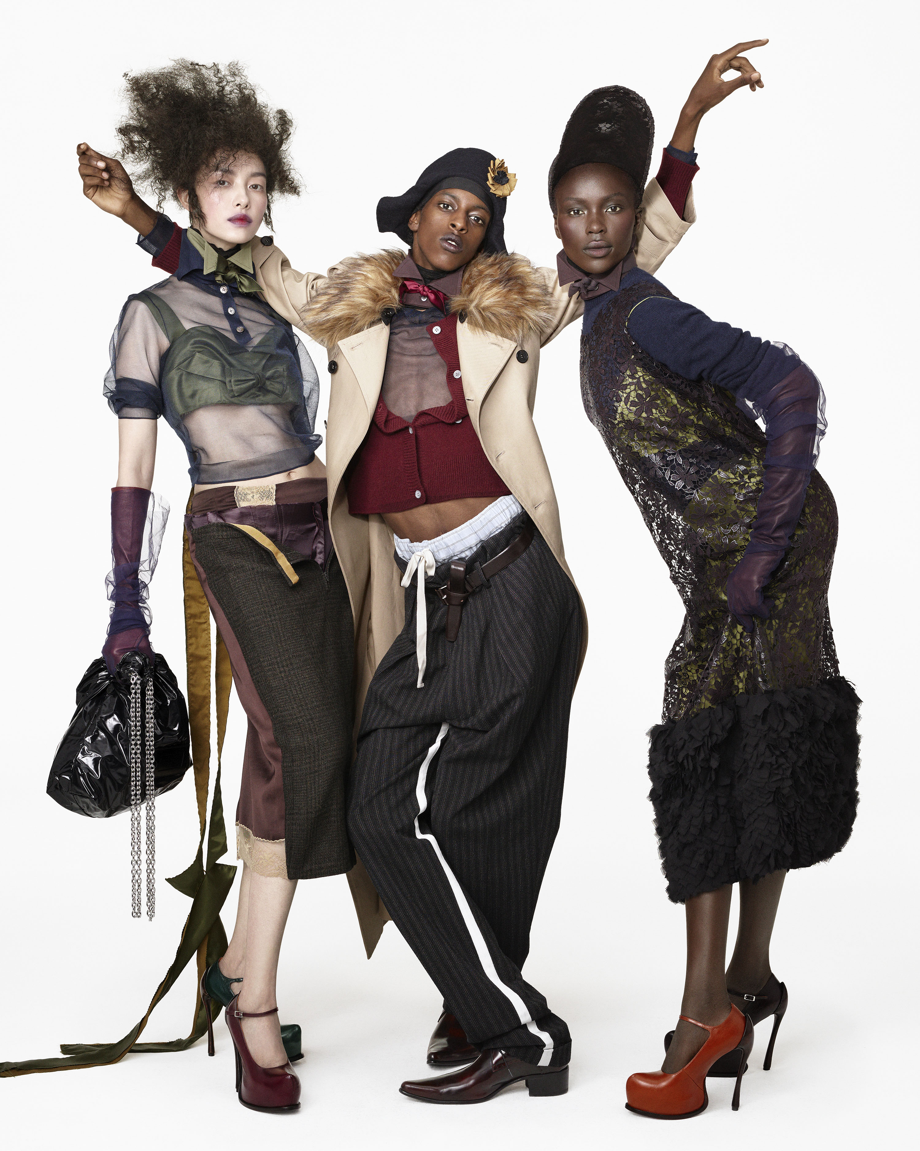 Modelos con los nuevos diseños de Galliano para Zara. Foto: EFE | Inditex.