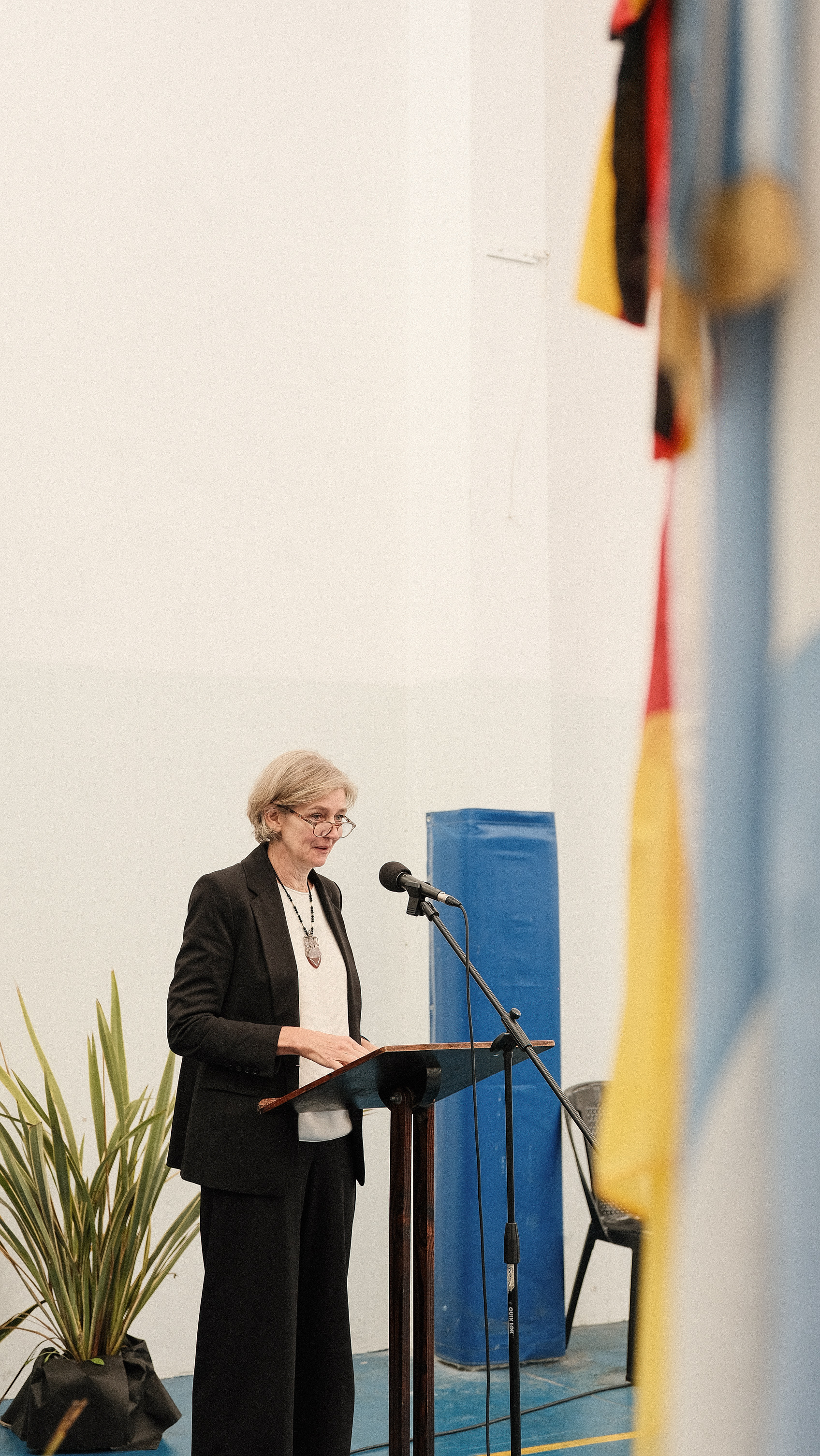 La embajadora de la República Federal Alemana, Catalina Cullas.