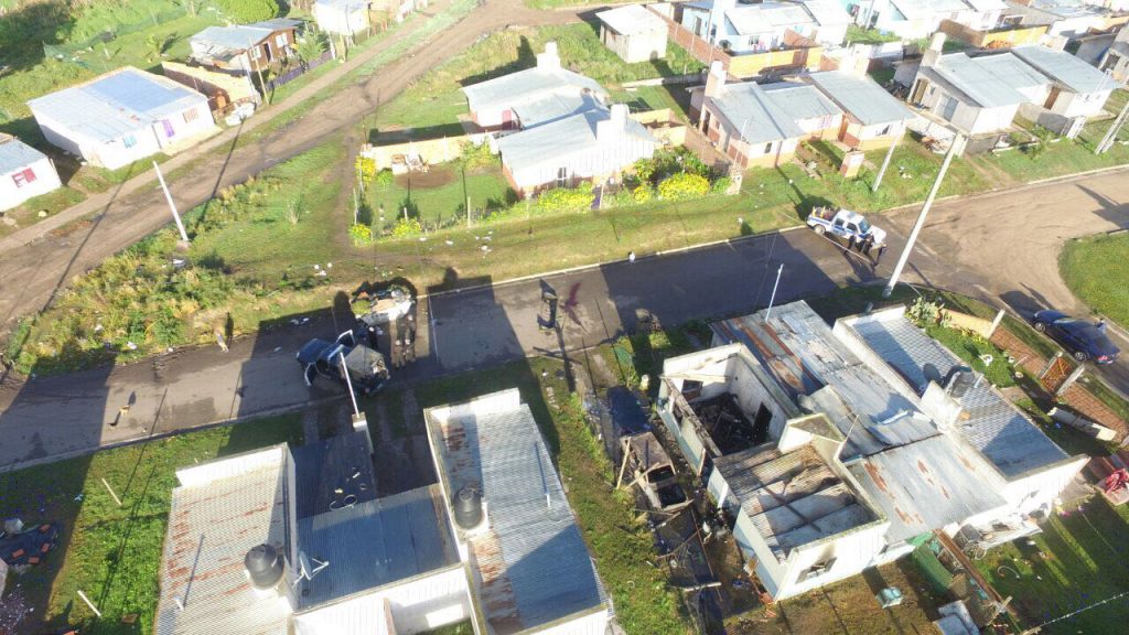 Así quedó la vivienda del barrio General Pueyrredón donde se desató la