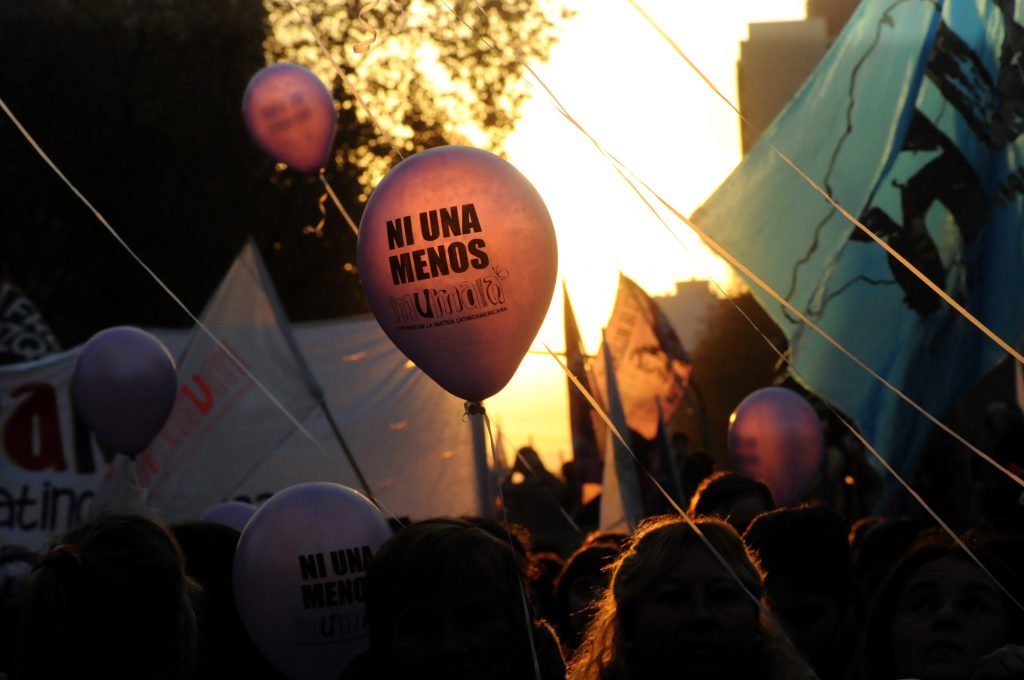 Foto archivo: marcha contra la violencia machista en la ciudad. 