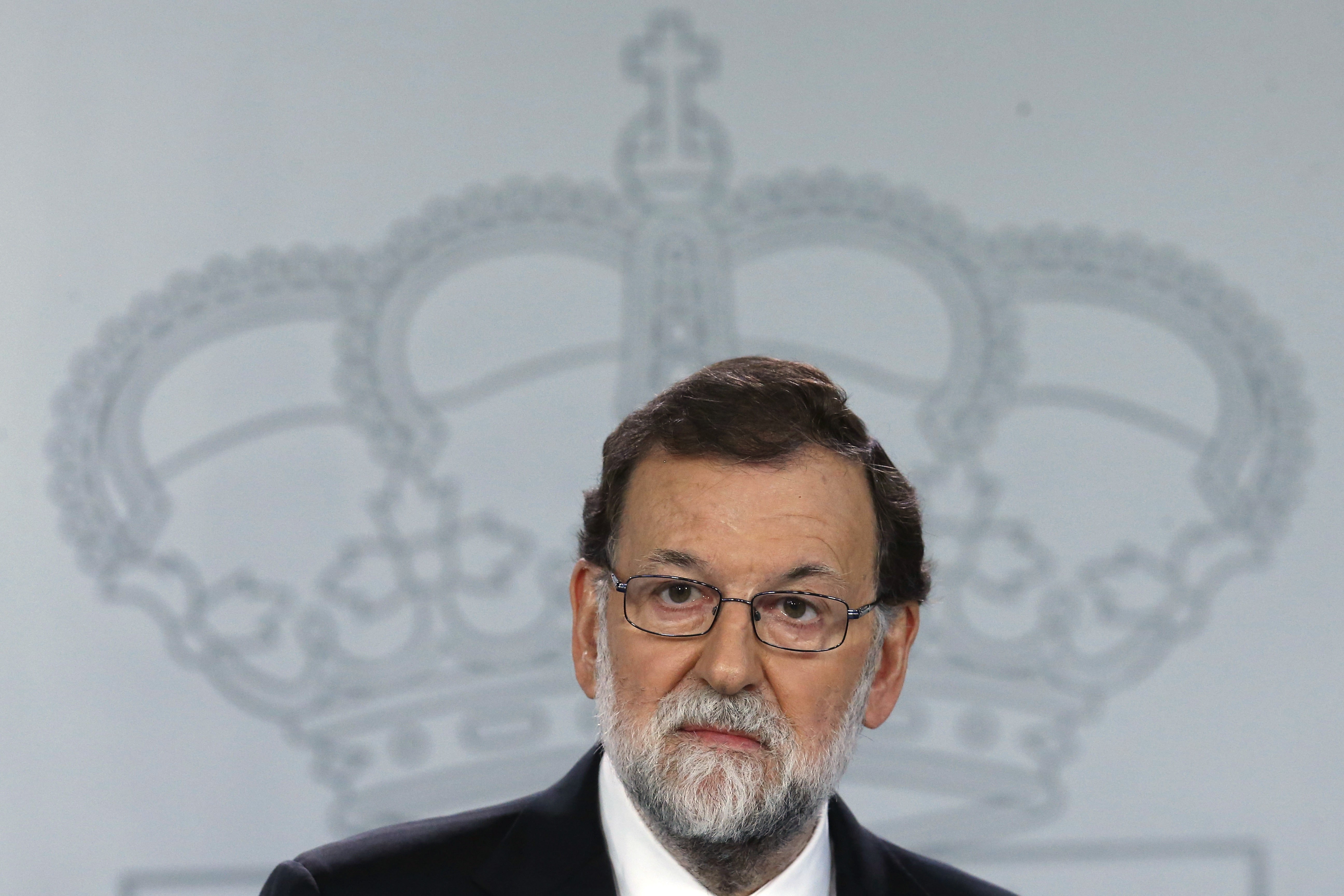Rajoy compareció para explicar la aplicación del Artículo 155 de la Constitución. Foto: EFE / Juan Carlos Hidalgo.