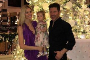 Diego Pablo Simeone, Carla Pereyra y la hija de ambos