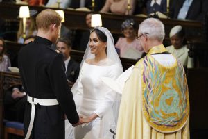 zzzzinte1 Britain's Prince Harry, Duke of Sussex, and US fiancee of Britain's Prince Harry Meghan Markle during their wedding ceremony in St George's Chapel, Windsor Castle, in Windsor, on May 19, 2018. / AFP PHOTO / POOL / Dominic Lipinski zzzz