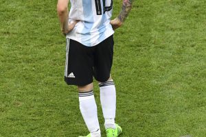 zzzzinte1Argentina's forward Lionel Messi reacts after losing  the Russia 2018 World Cup round of 16 football match between France and Argentina at the Kazan Arena in Kazan on June 30, 2018. / AFP PHOTO / SAEED KHAN / RESTRICTED TO EDITORIAL USE - NO MOBILE PUSH ALERTS/DOWNLOADSzzzz