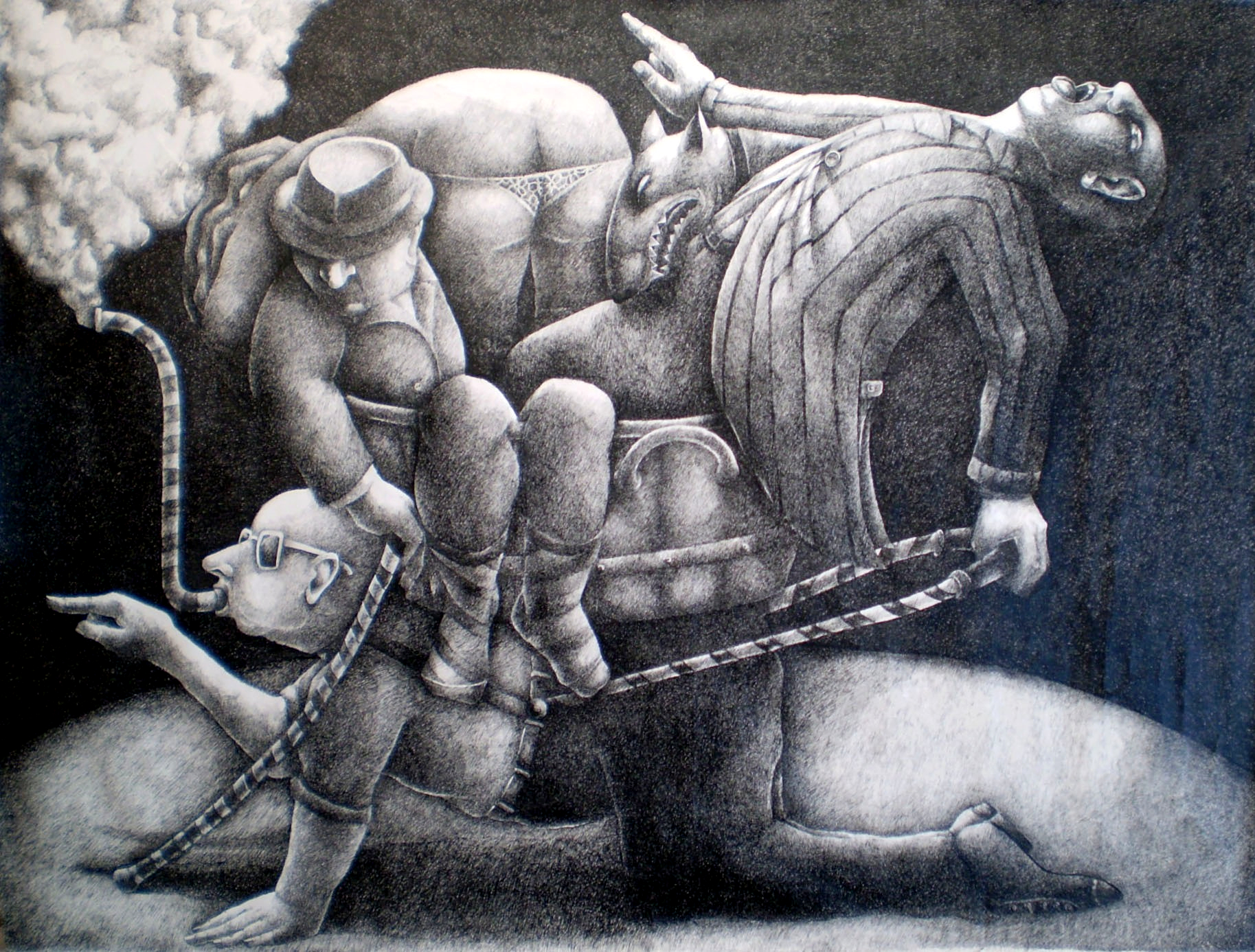 Obra de Adriana Bonanni que integra la muestra.