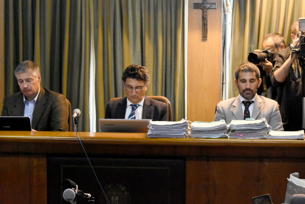 Los jueces del Tribunal Oral en lo Criminal N°1. 