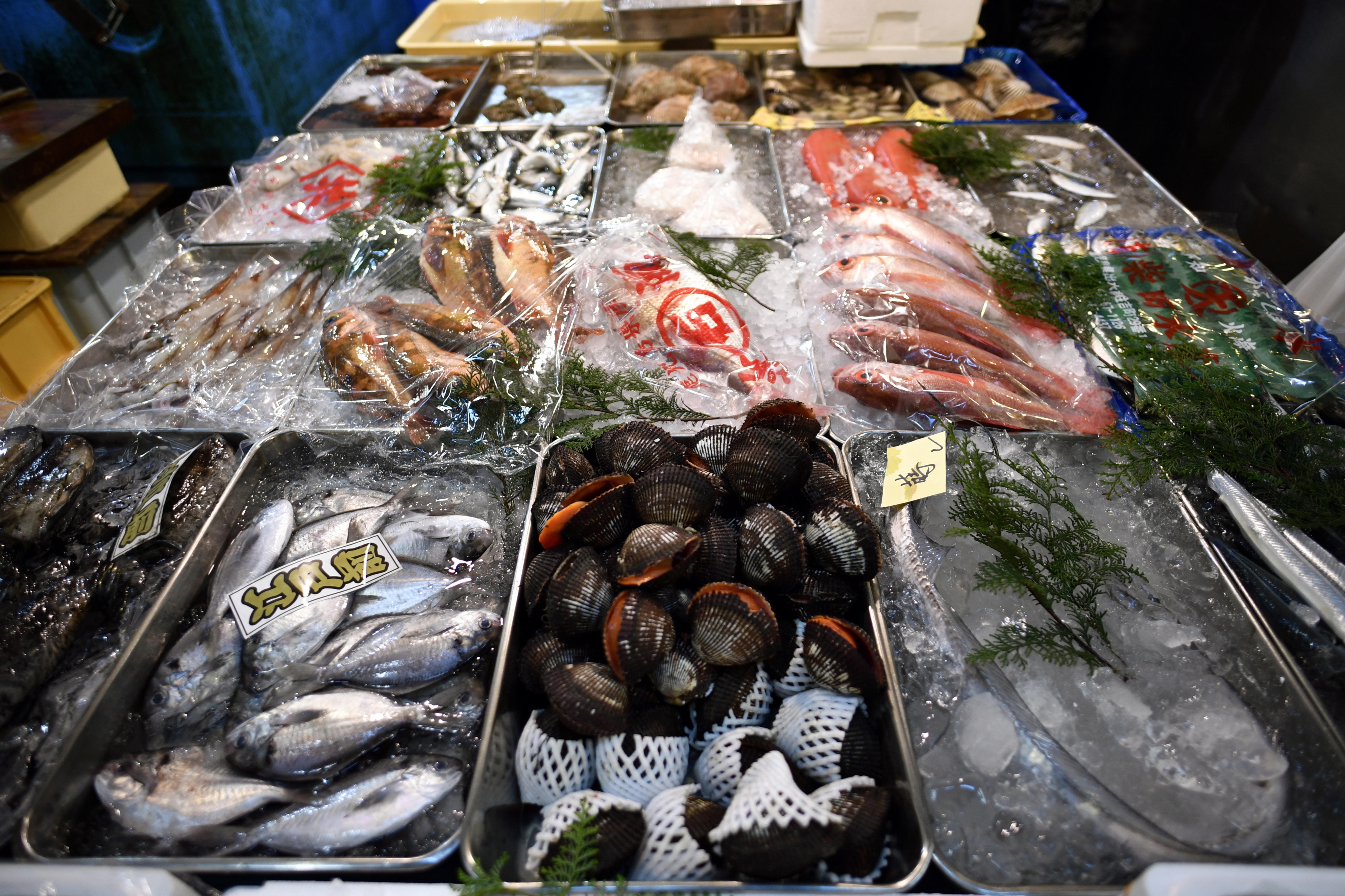 Mercado de pescados Tsukiji en Tokio