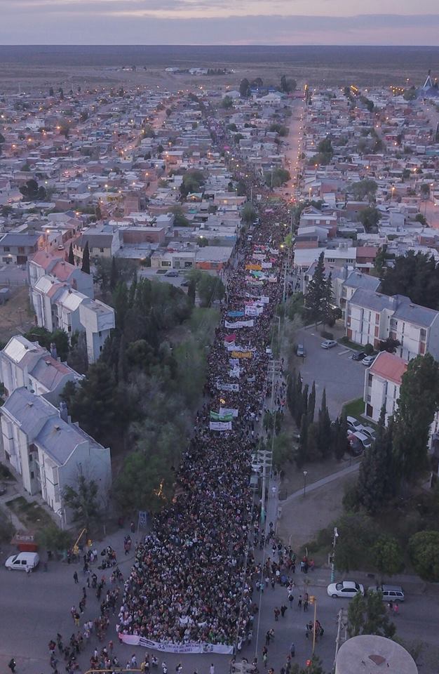 El 33° ENM se realizó en Trelew (Chubut) y la marcha central de este domingo fue la más multitudinaria de la localidad. 