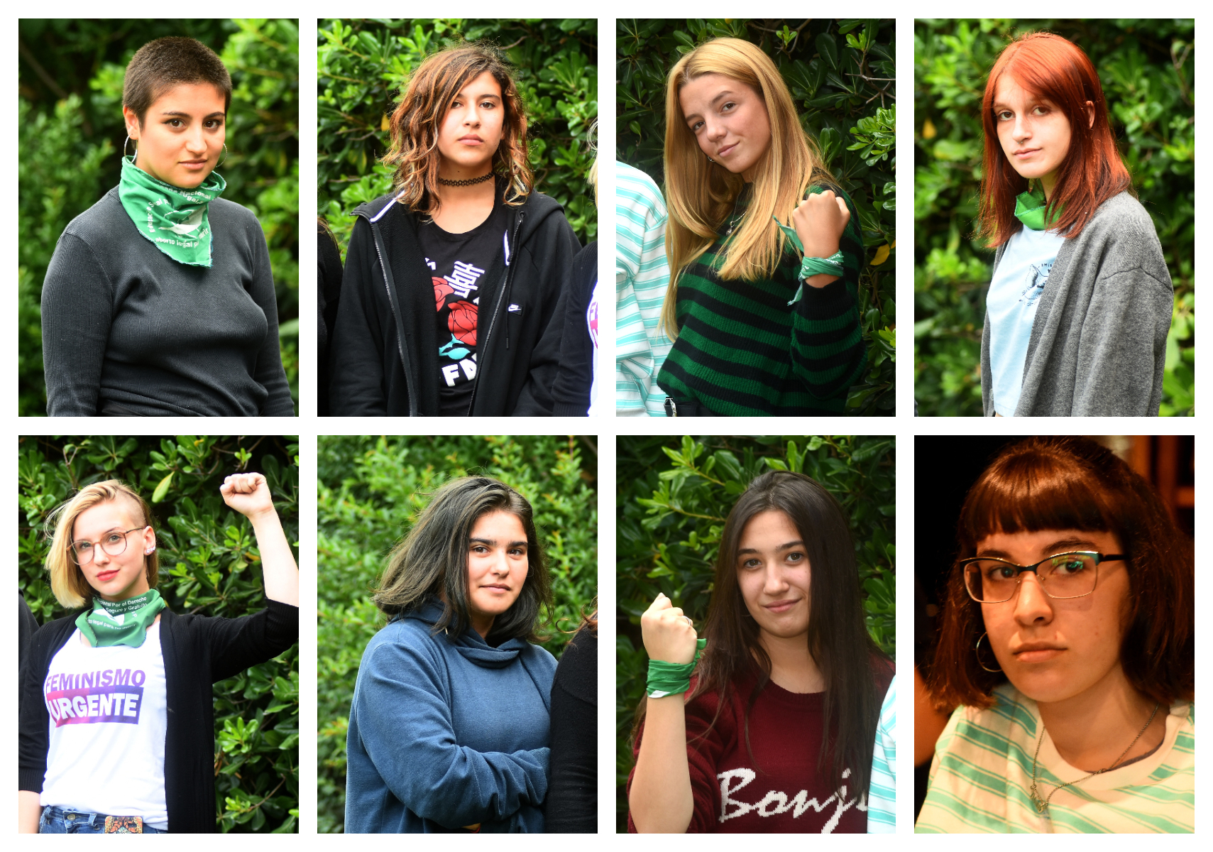 Constanza González, Creusa Videla, Florencia Pucheu Sain, Lucía Yacot, Magdalena Alonso, Manuela Diez, Martina Di Luca y Valentina Amalfitano.