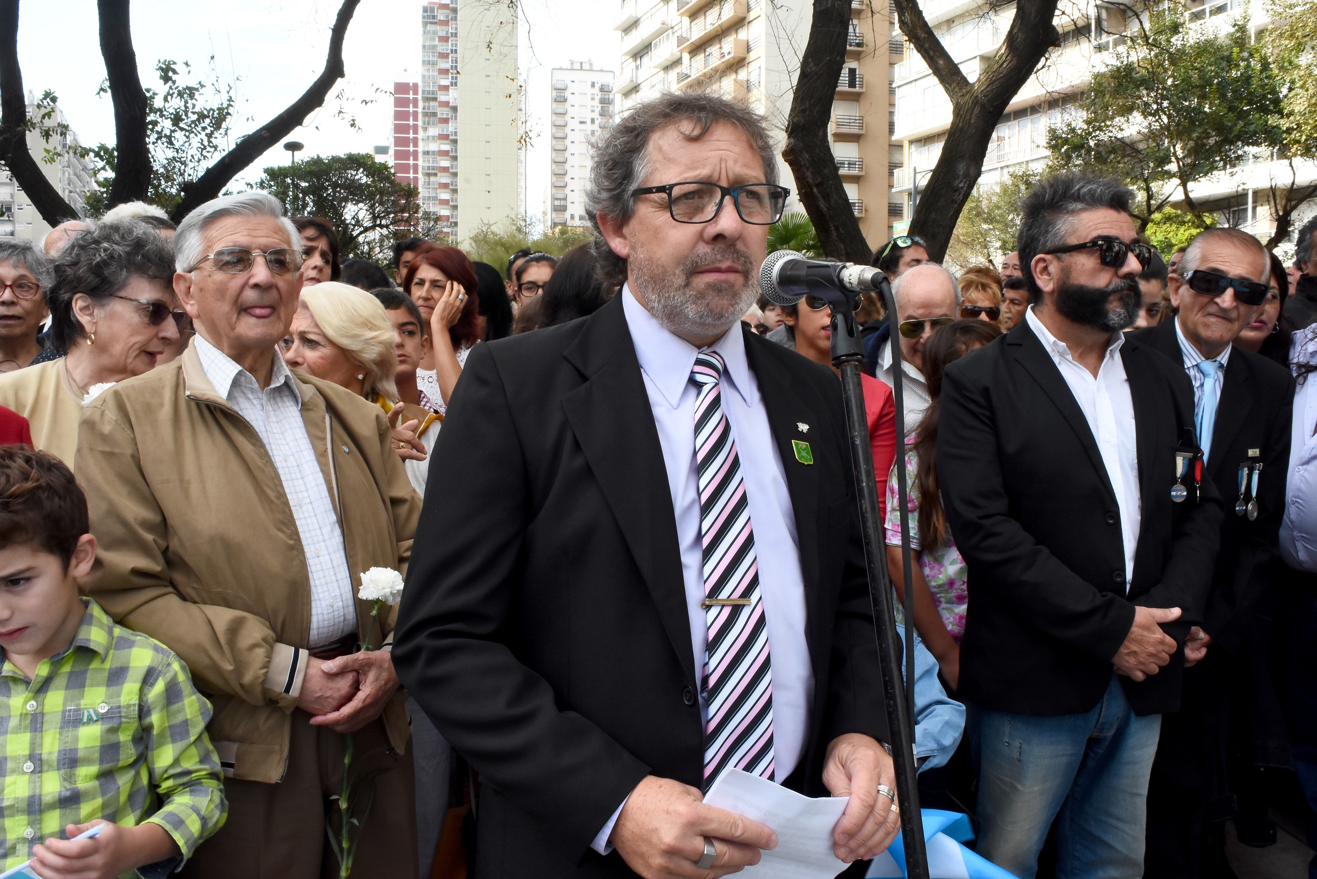 Fernando Álvarez, presidente del Centro de Ex Soldados Combatientes.