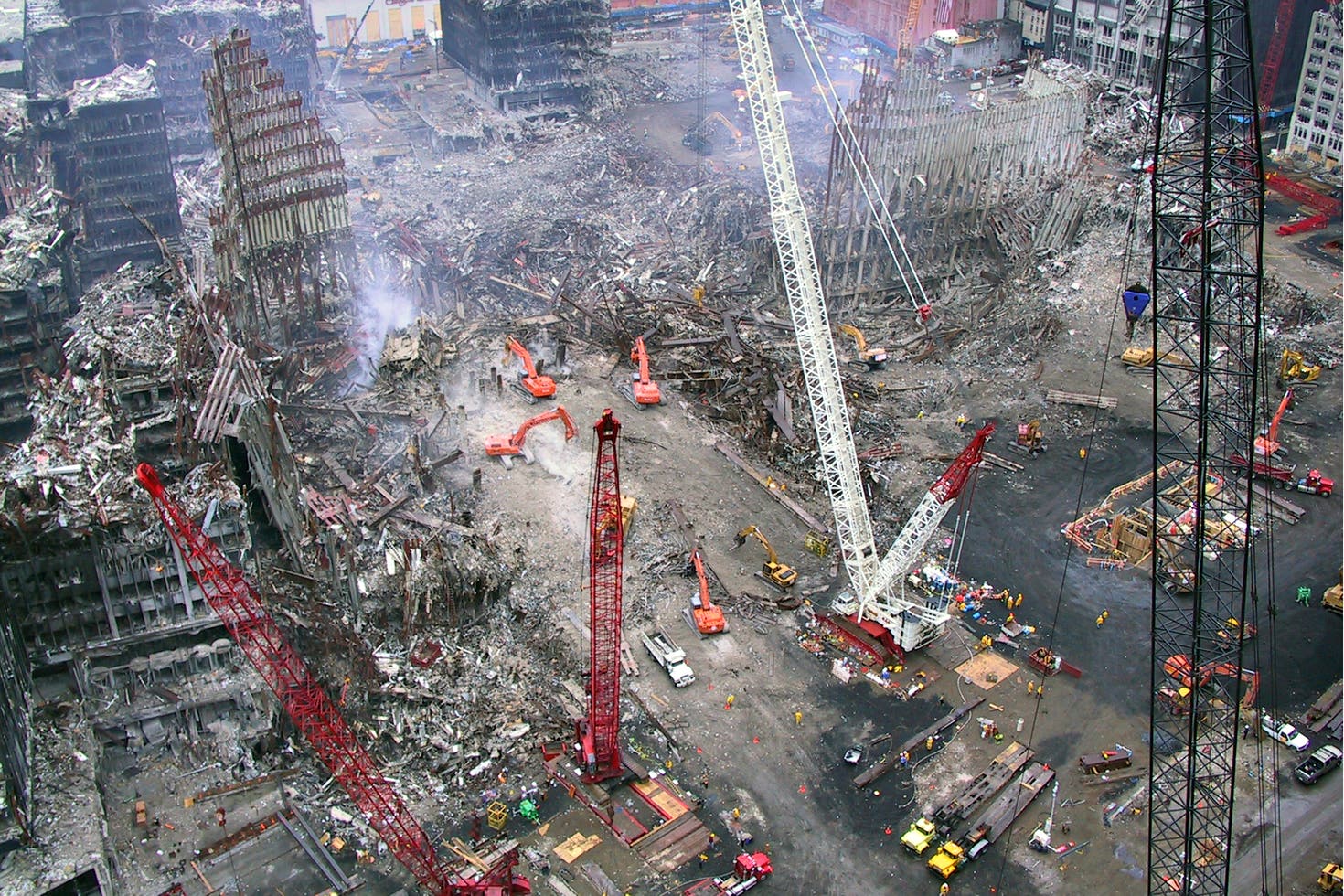 Всемирный торговый центр в Нью-Йорке 11 сентября 2001