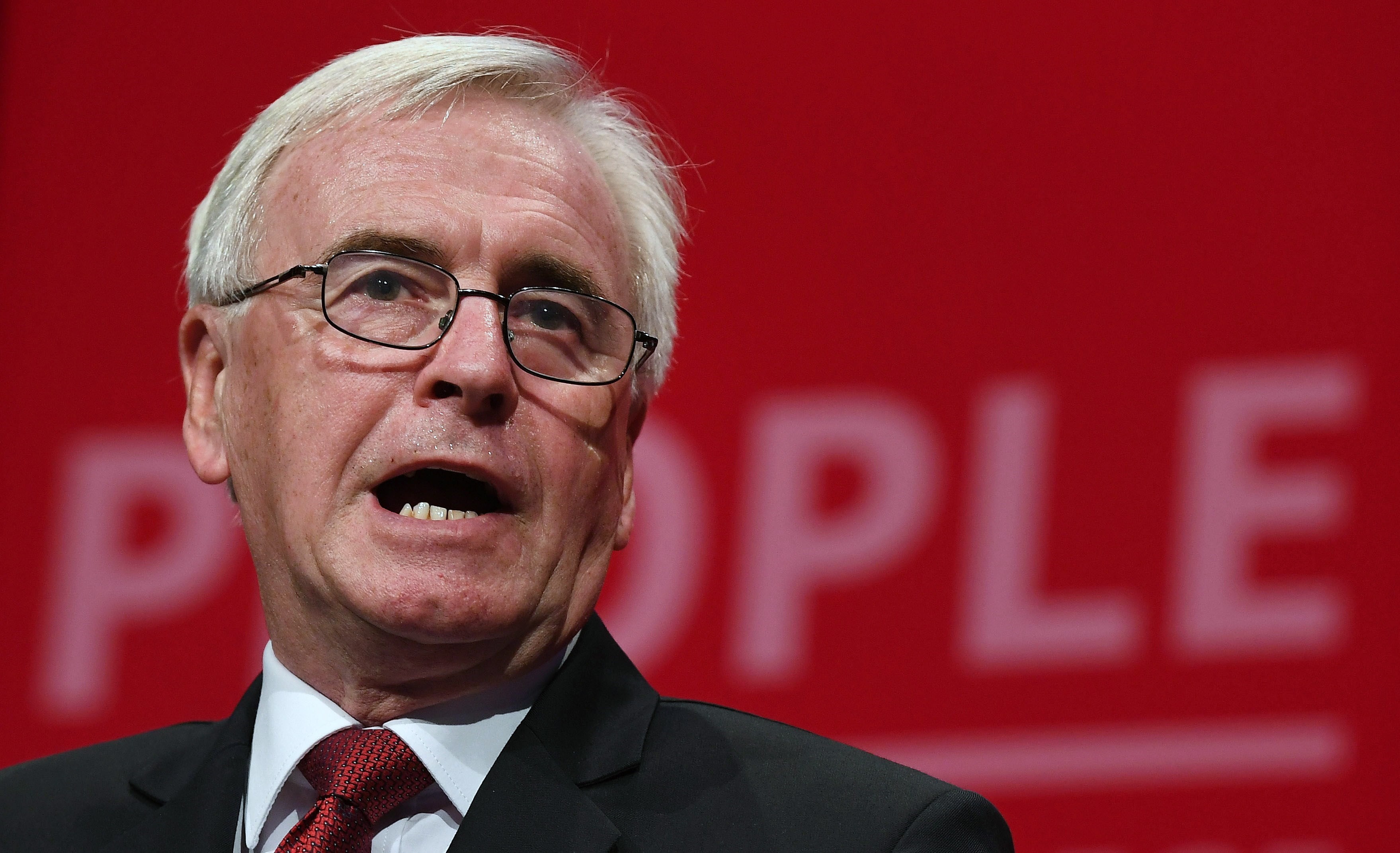John McDonnell planteó cambios radicales en el mundo del trabajo. Foto: EFE | EPA | Andy Rain.