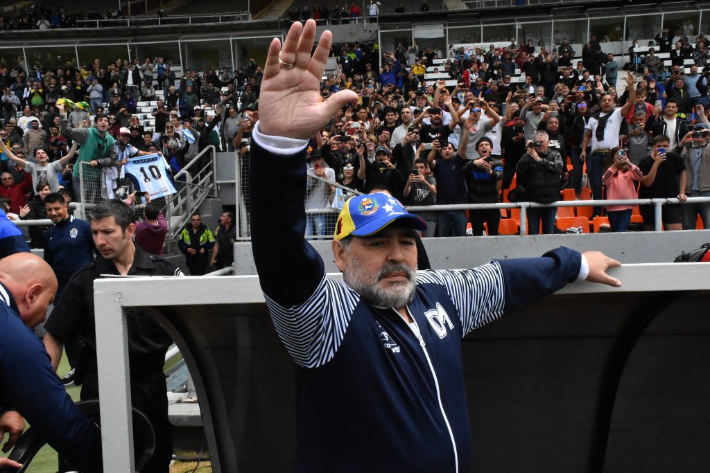 La última vez que Diego Maradona visitó Mar del Plata fue como director técnico de Gimnasia y Esgrima La Plata.