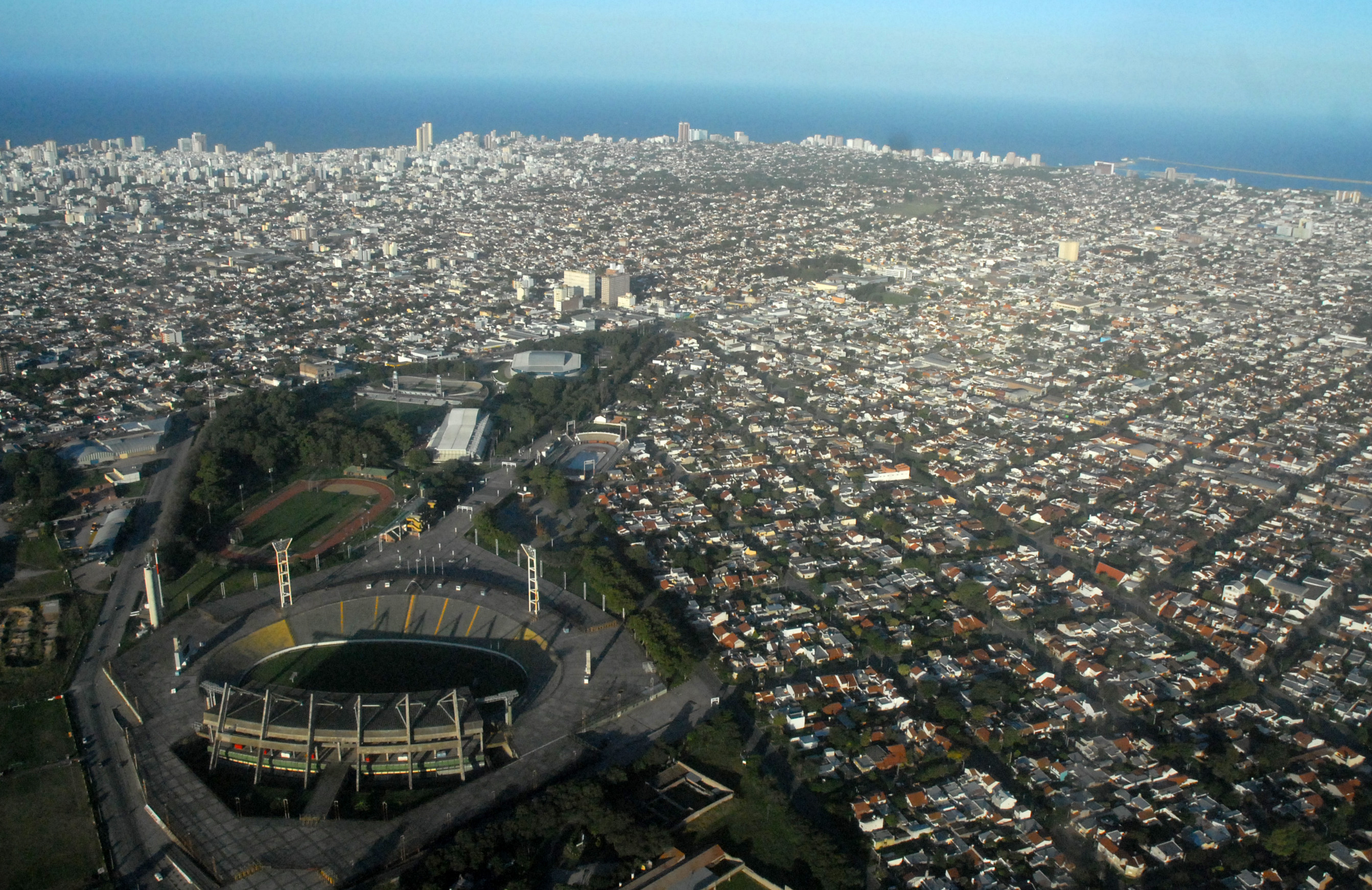 Vista aérea del Parque Municipal de los Deportes