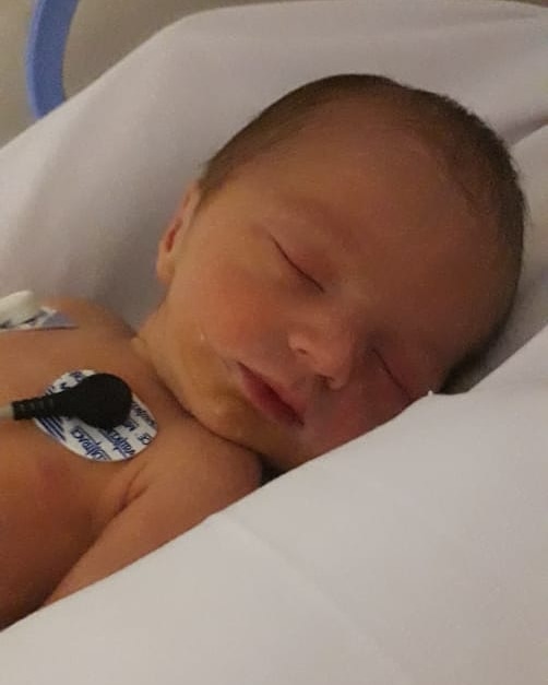 El pequeño Lorenzo, nacido el 3 de abril en plena cuarentena. 