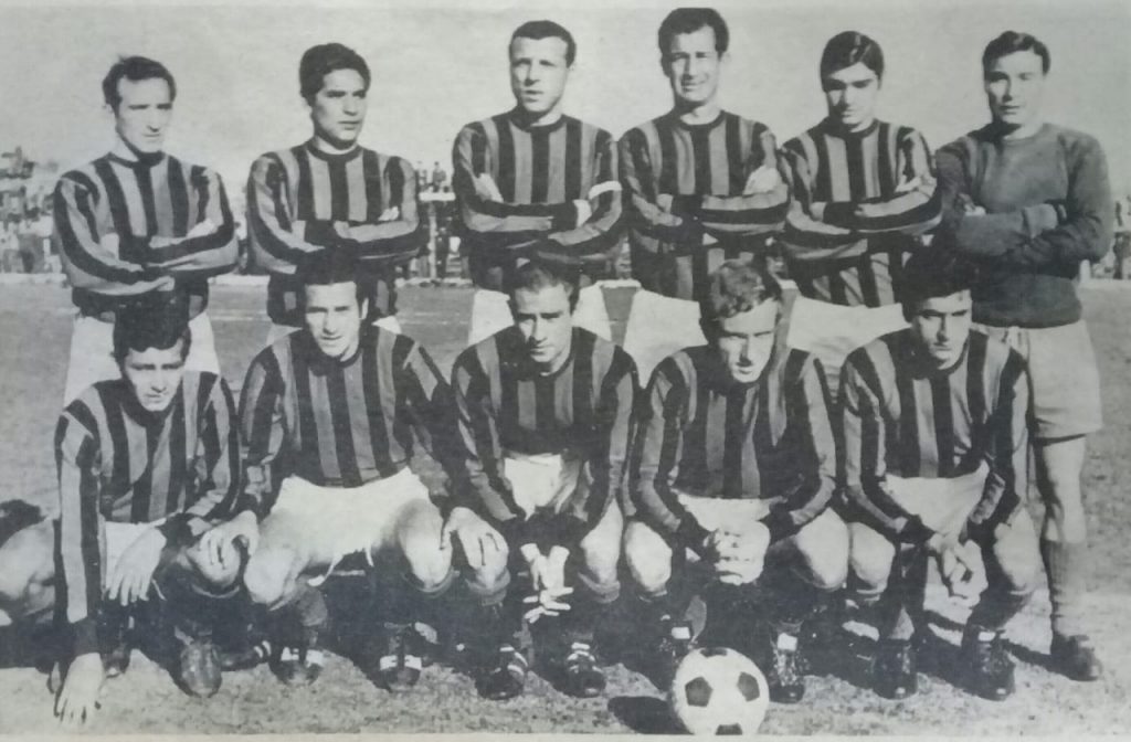 El equipo de San Lorenzo que obtuvo el hexacampeonato en 1968, año en que hizo su aparición Norberto Eresuma, leyenda del fútbol marplatense.