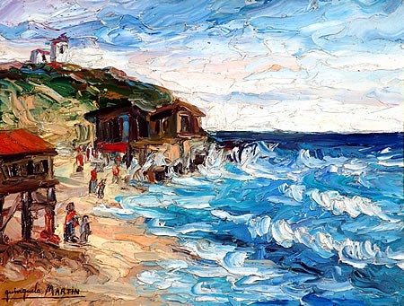 Obra que en 1920 el prodigioso artista boquense pintó en Mar del Plata.