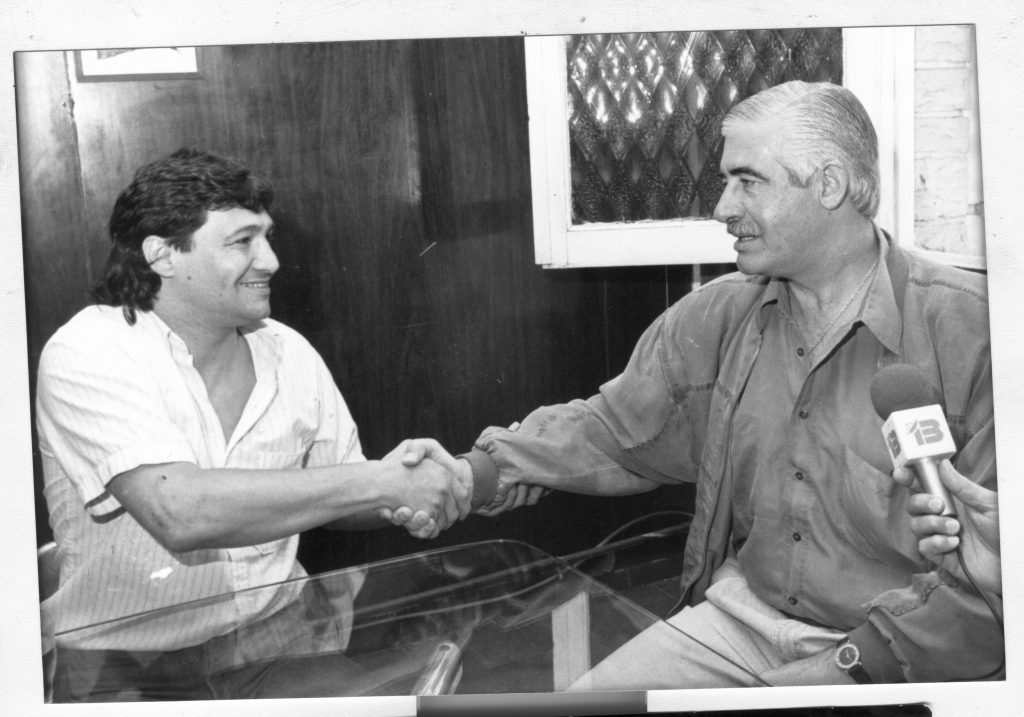 Uby y Alberto Lestelle en 1992.
