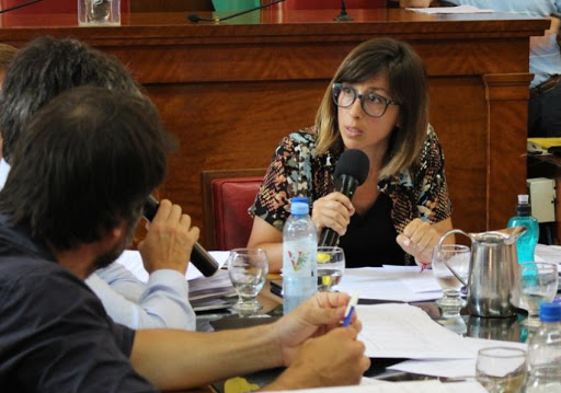Virginia Sívori (Frente de Todos), presidenta de la comisión de Hacienda del Concejo. 