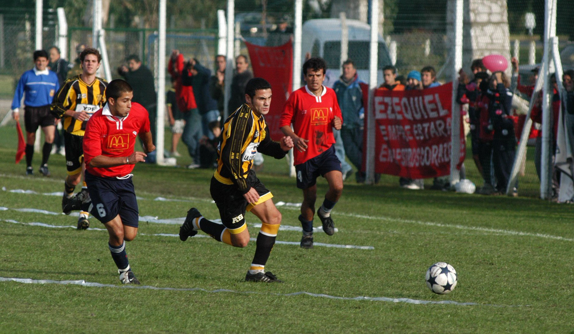 Telechea marcó un gol para el 2-1 de Norte en 2003, en Cadetes.