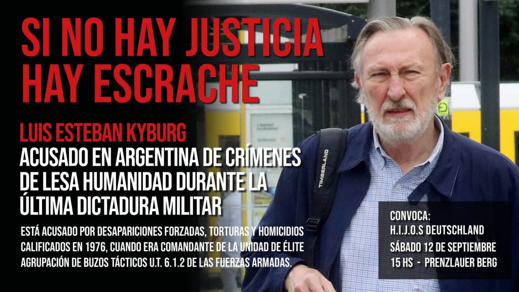 Escrachan en Alemania al represor argentino acusado de crímenes de lesa humanidad